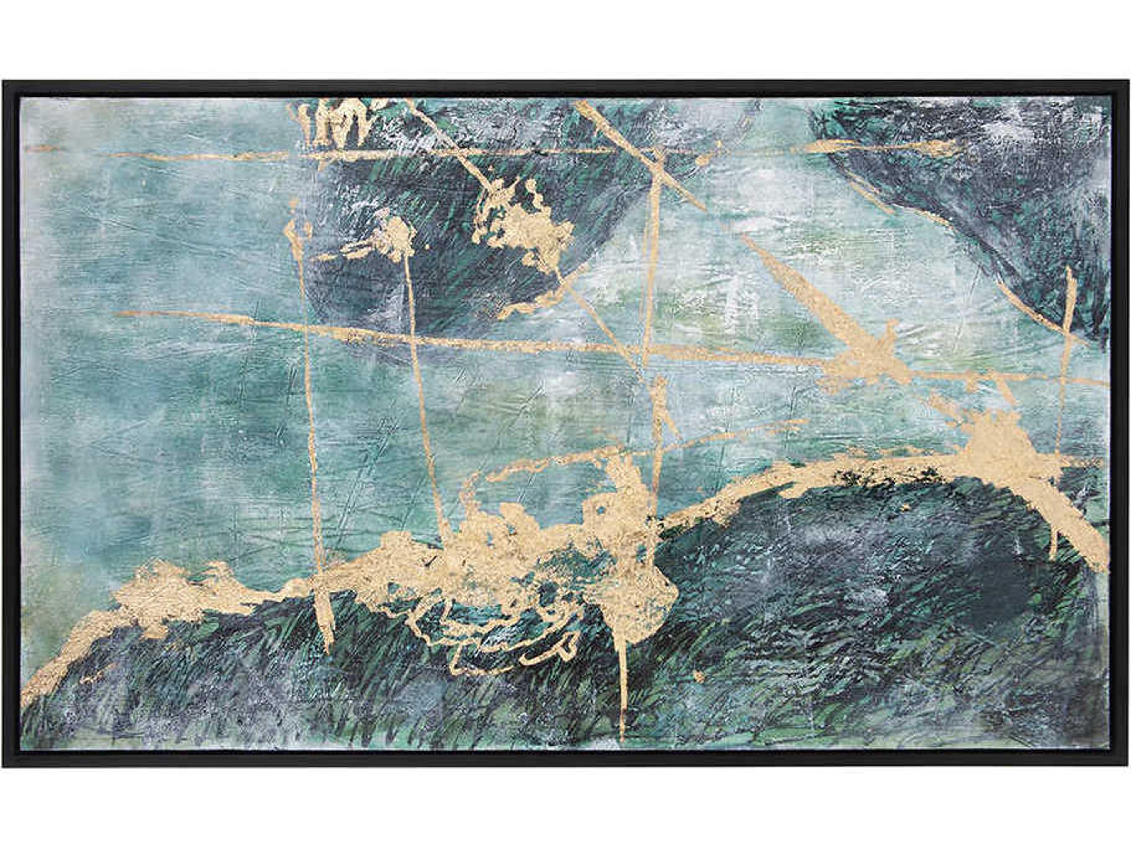 Howard Elliott Ocean Wave #2 Hand Painted Canvas Wall Art