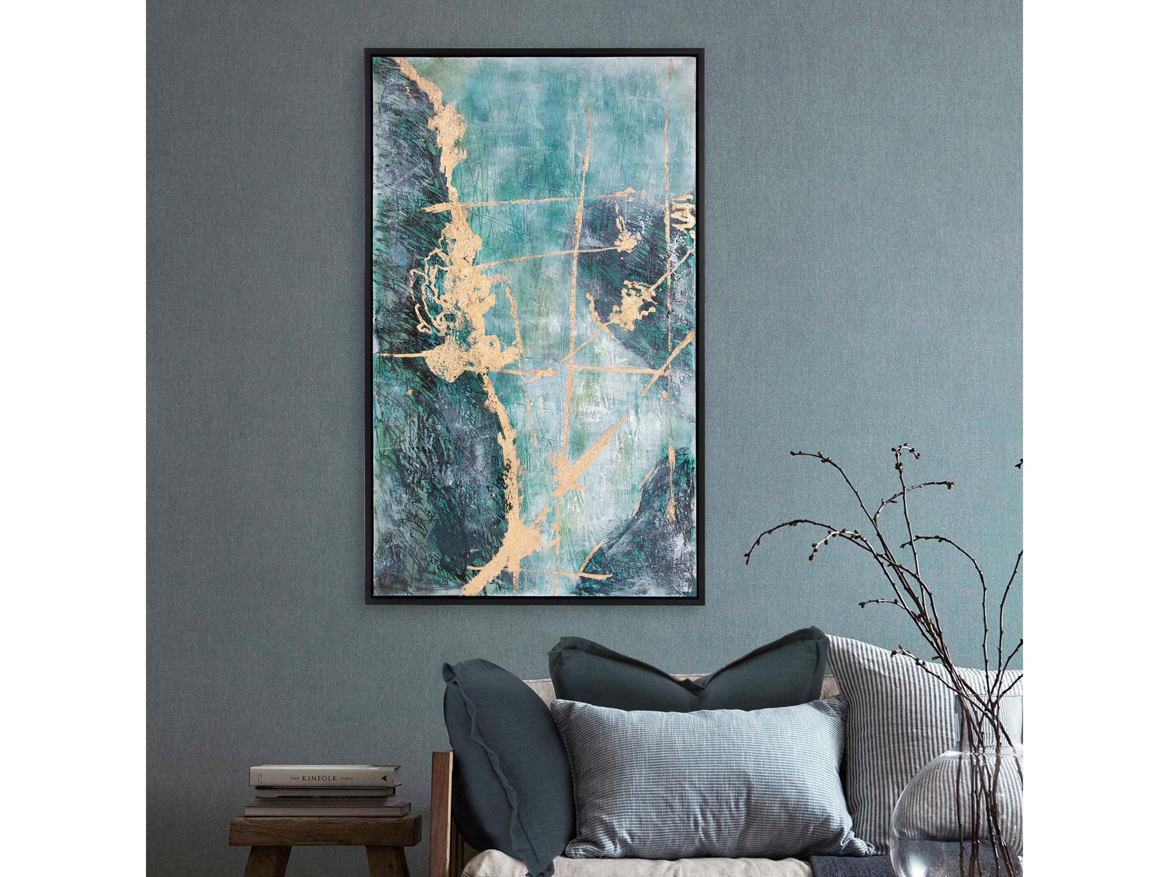 Howard Elliott Ocean Wave #2 Hand Painted Canvas Wall Art