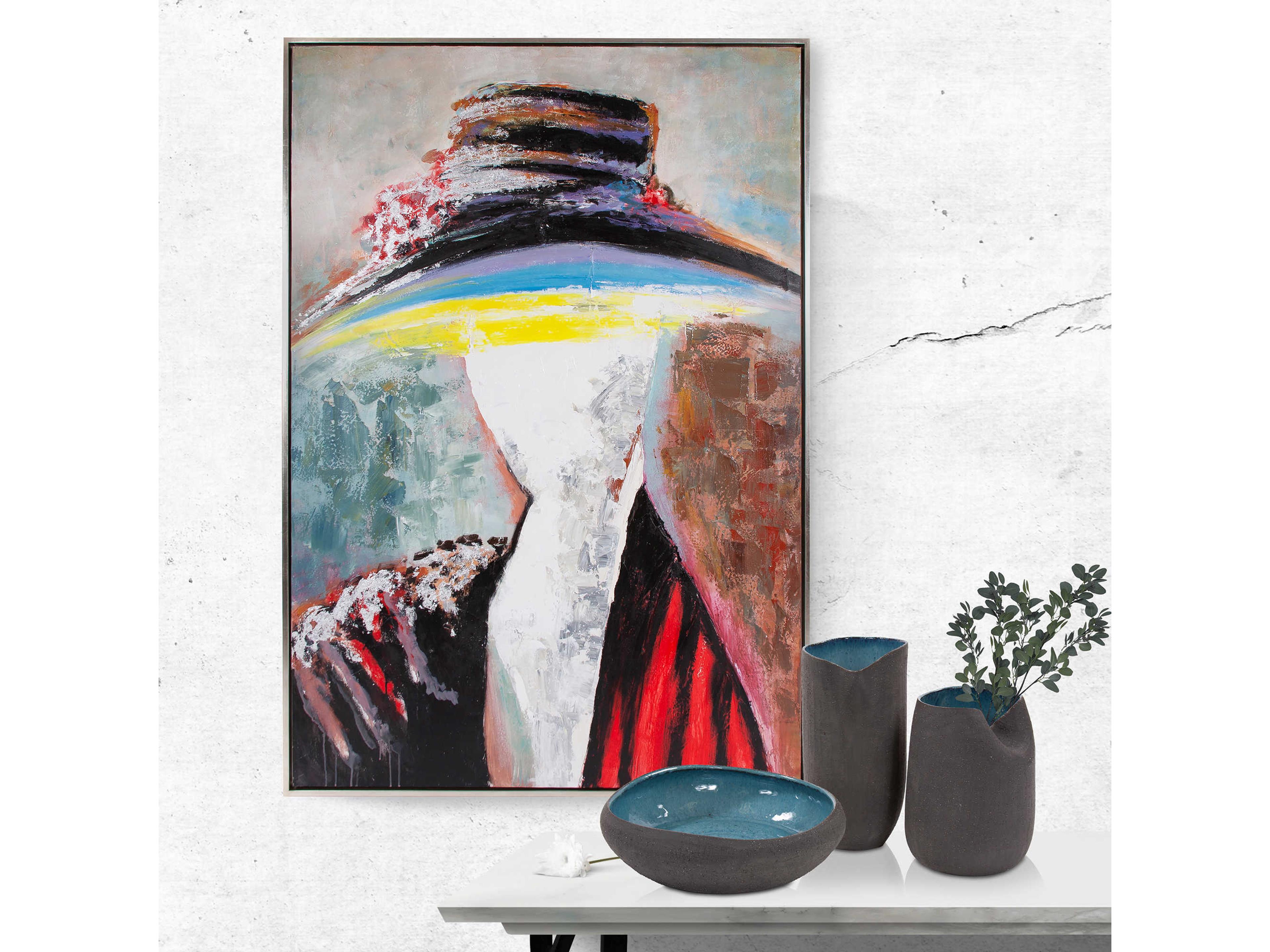 Howard Elliott Lady Marta Hand Painted Canvas Wall Art