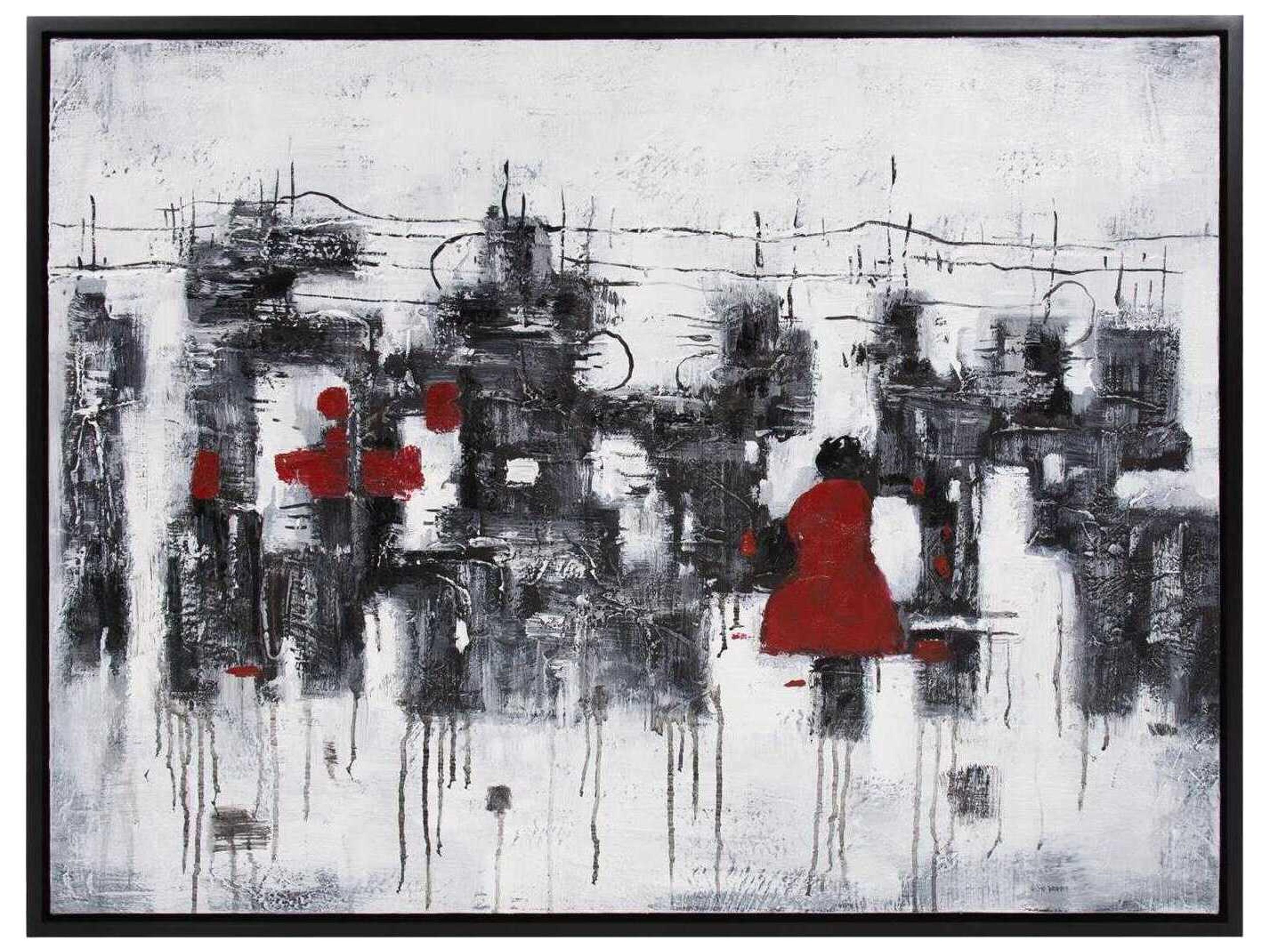 Women In The Red Dress Wall Art