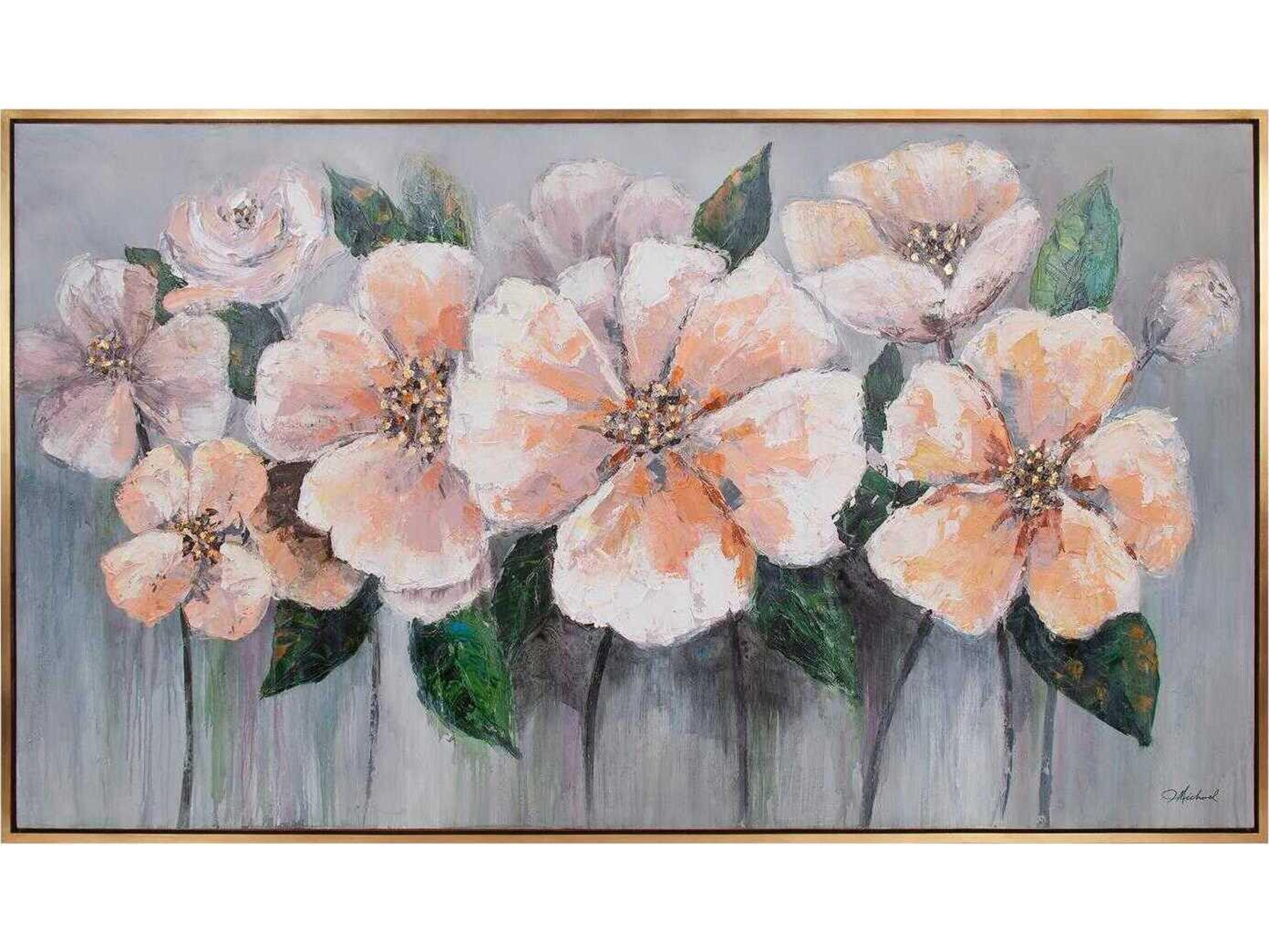 French Blush Anemone Bouquet Wall Art