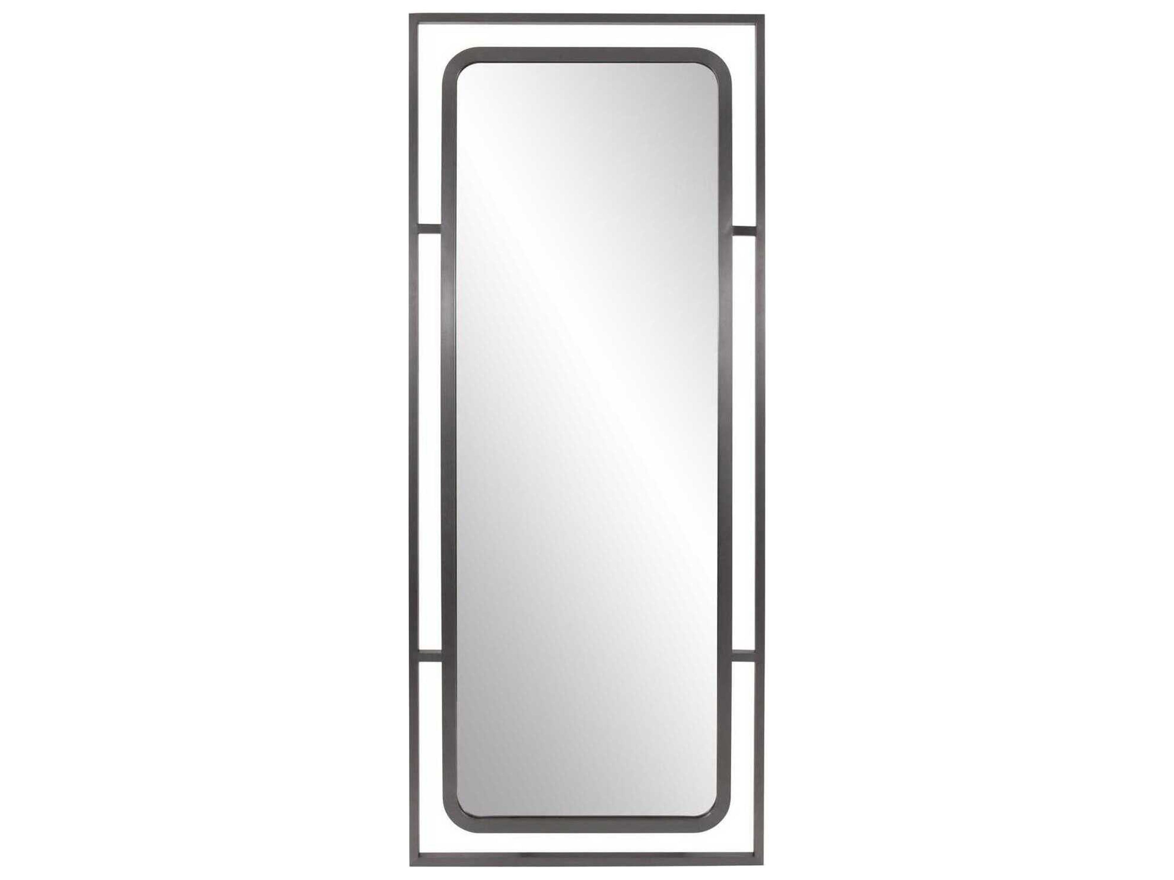 Huron Nickel Rectangular Wall Mirror