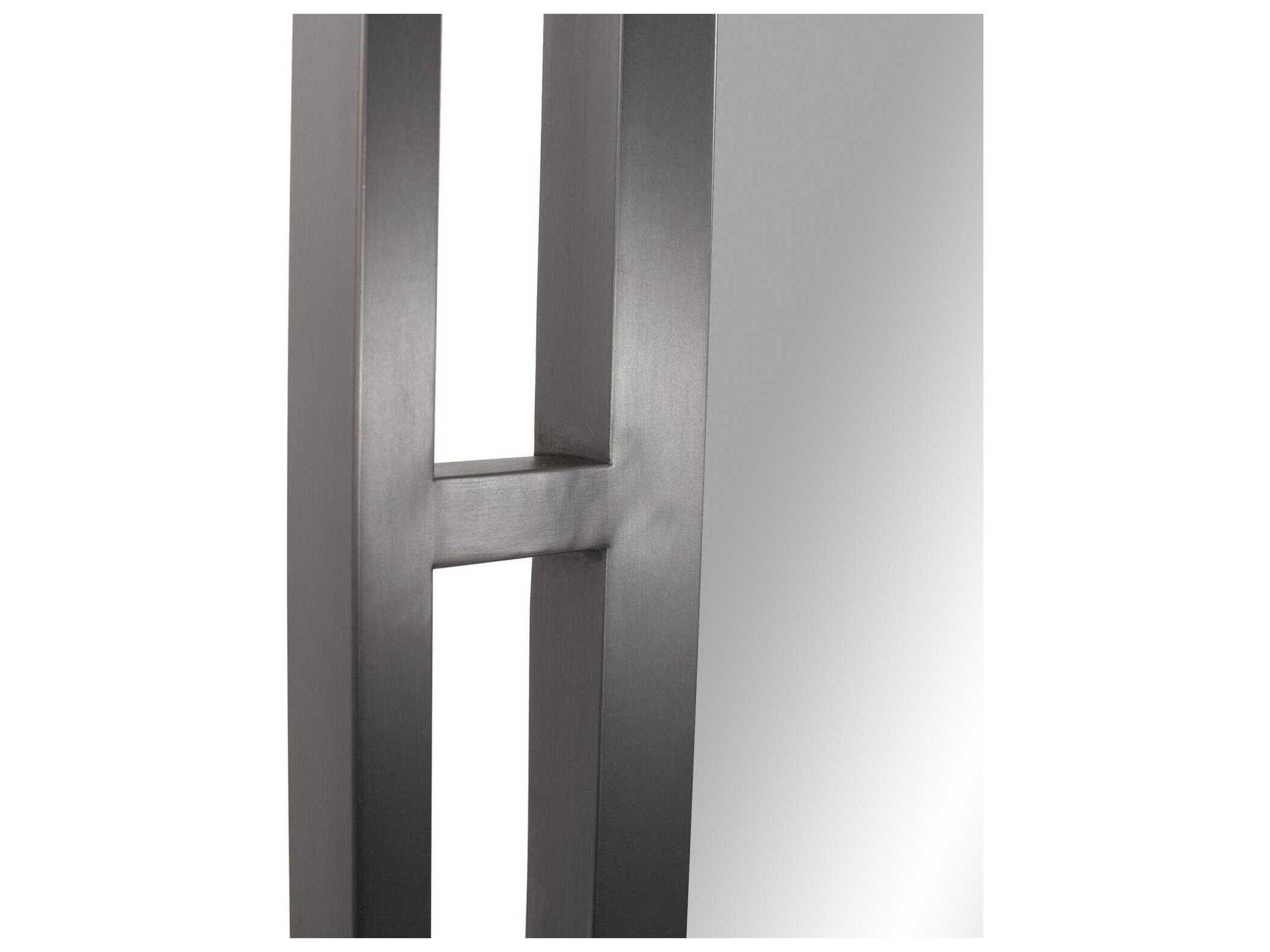 Howard Elliott Huron Nickel Rectangular Wall Mirror