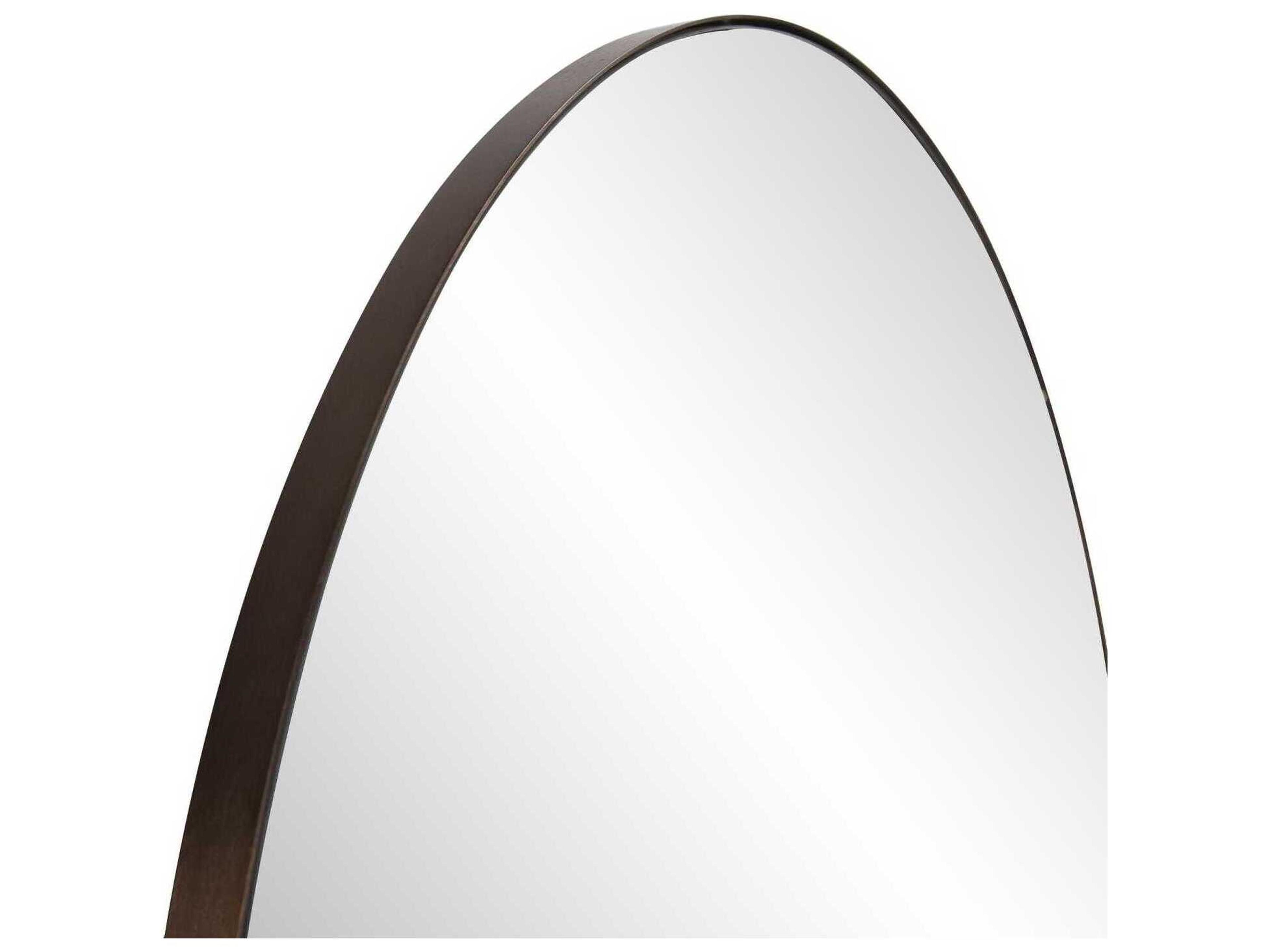 Howard Elliott Van Buren Brass Wall Mirror