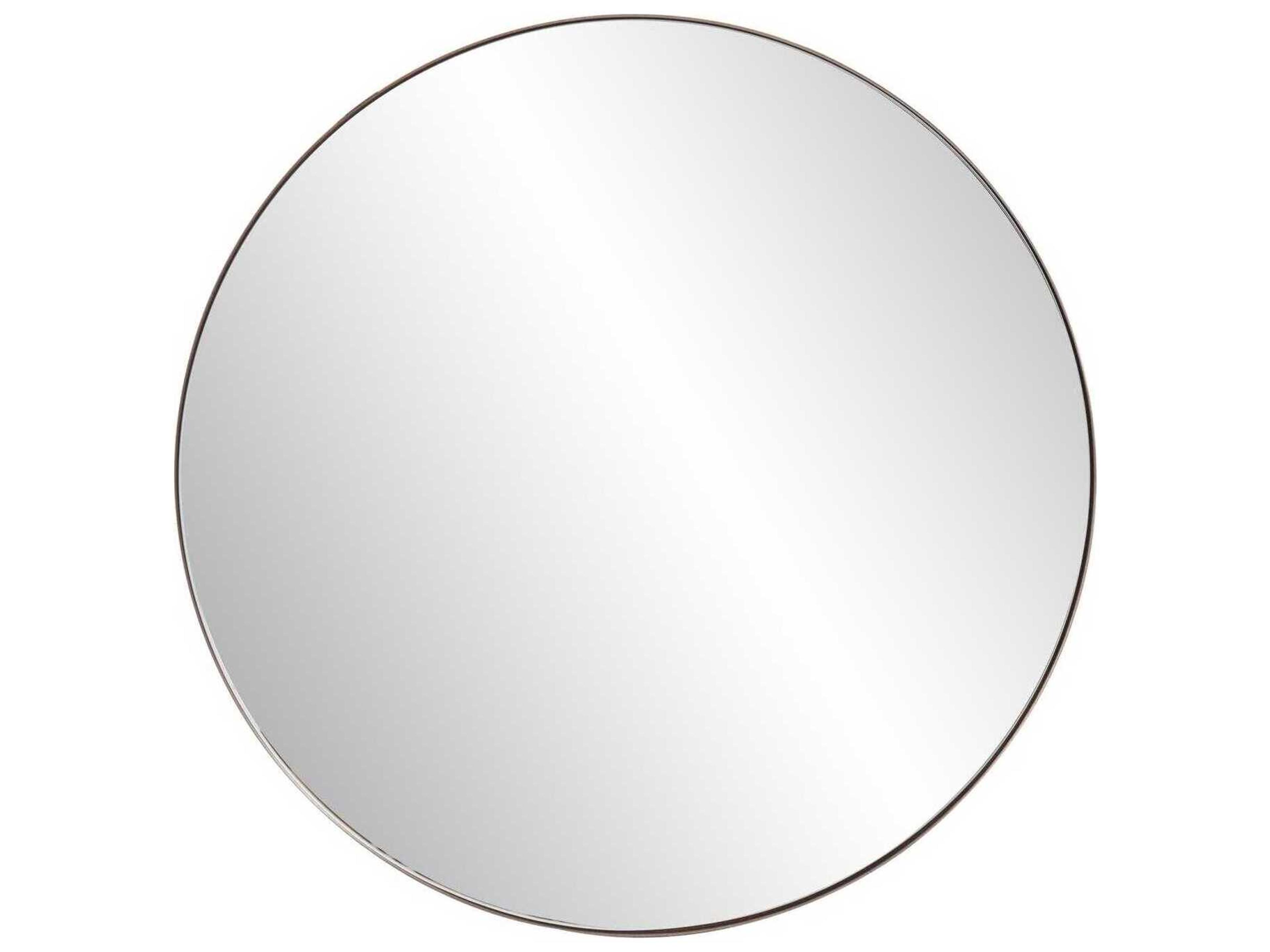 Howard Elliott Van Buren Brass Round Wall Mirror