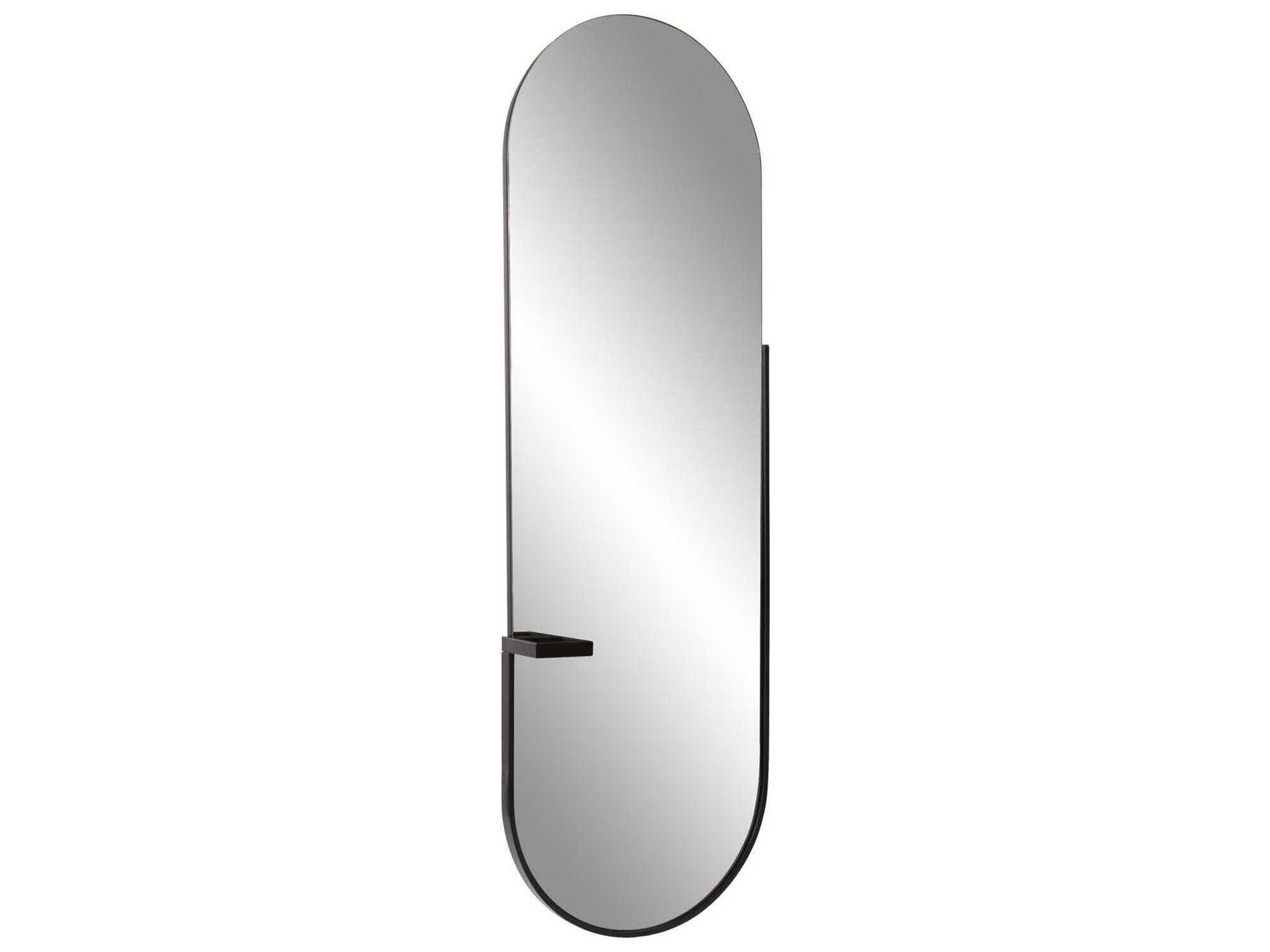 Howard Elliott Torvic Wall Matte Back Oval Wall Mirror