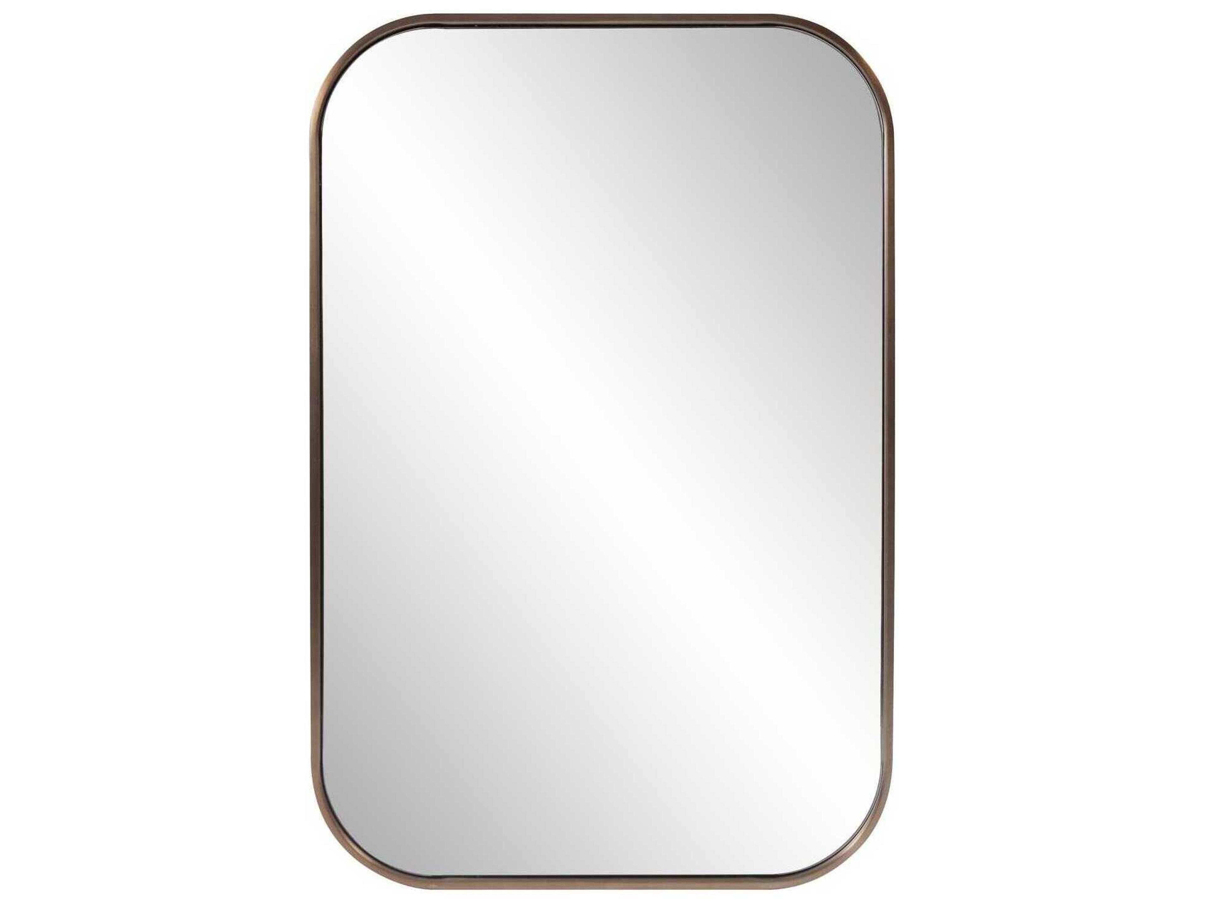 Milo Brass Rectangular Wall Mirror
