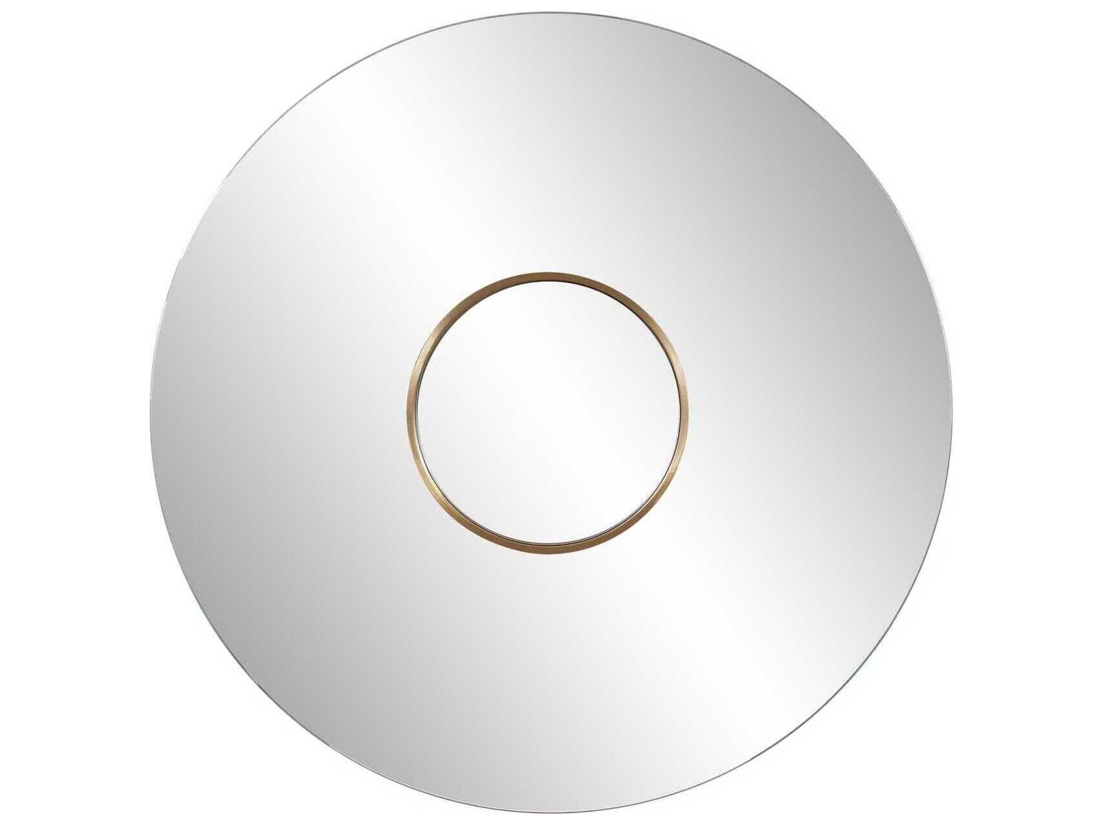 Leonardo Brass Round Wall Mirror