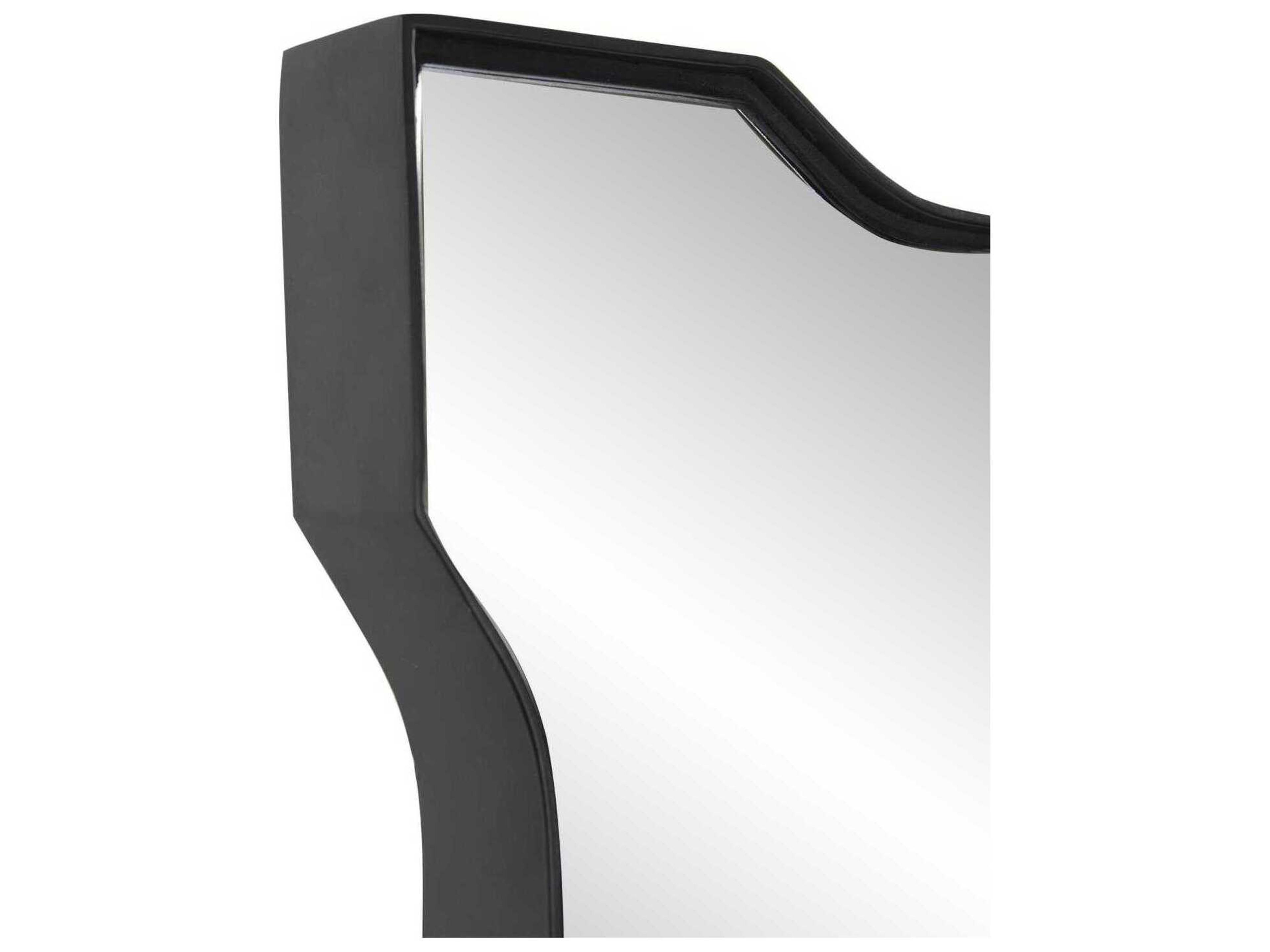 Howard Elliott Irina Matte Black Wall Mirror