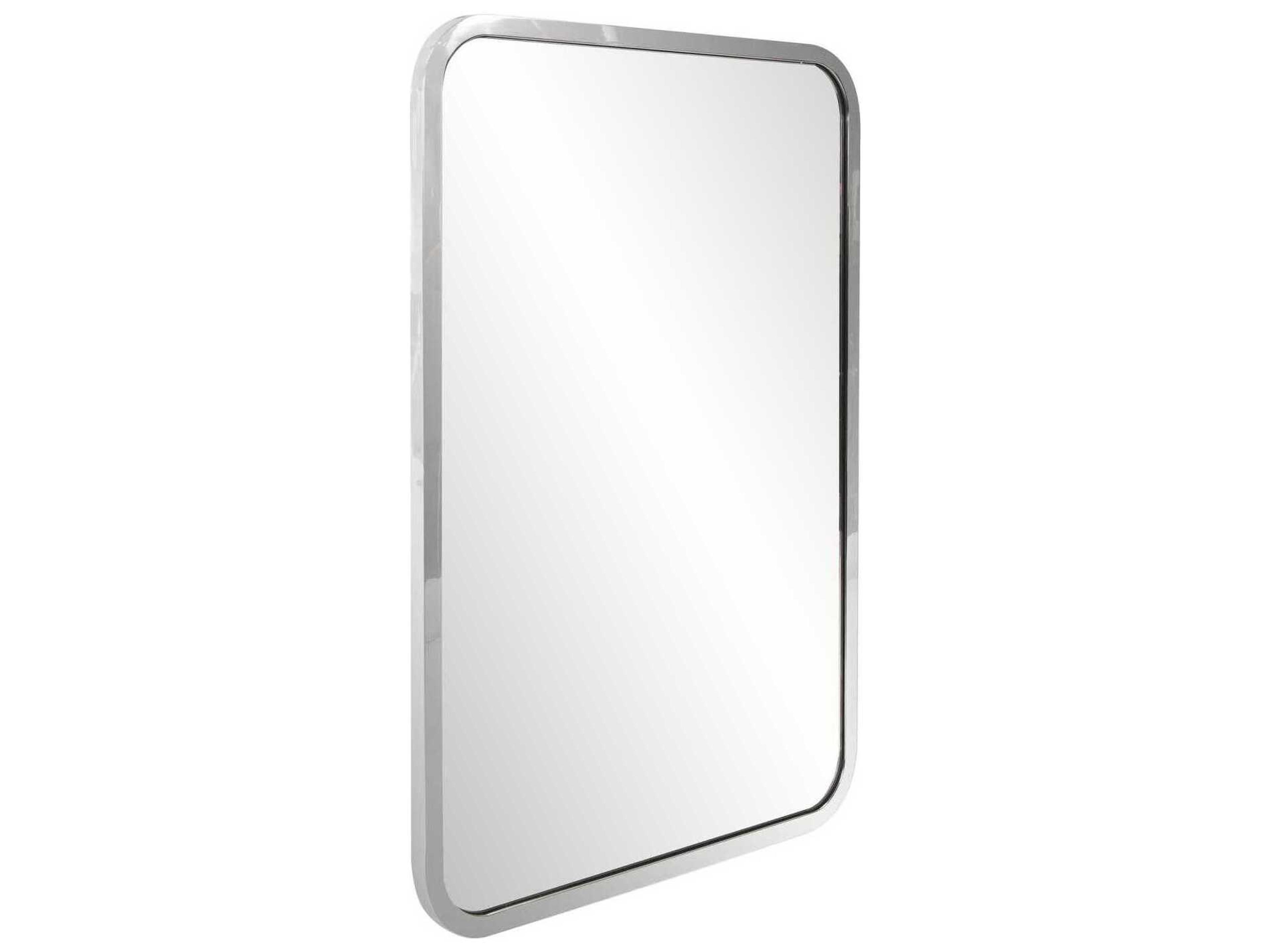 Howard Elliott Simone Silver Rectangular Wall Mirror