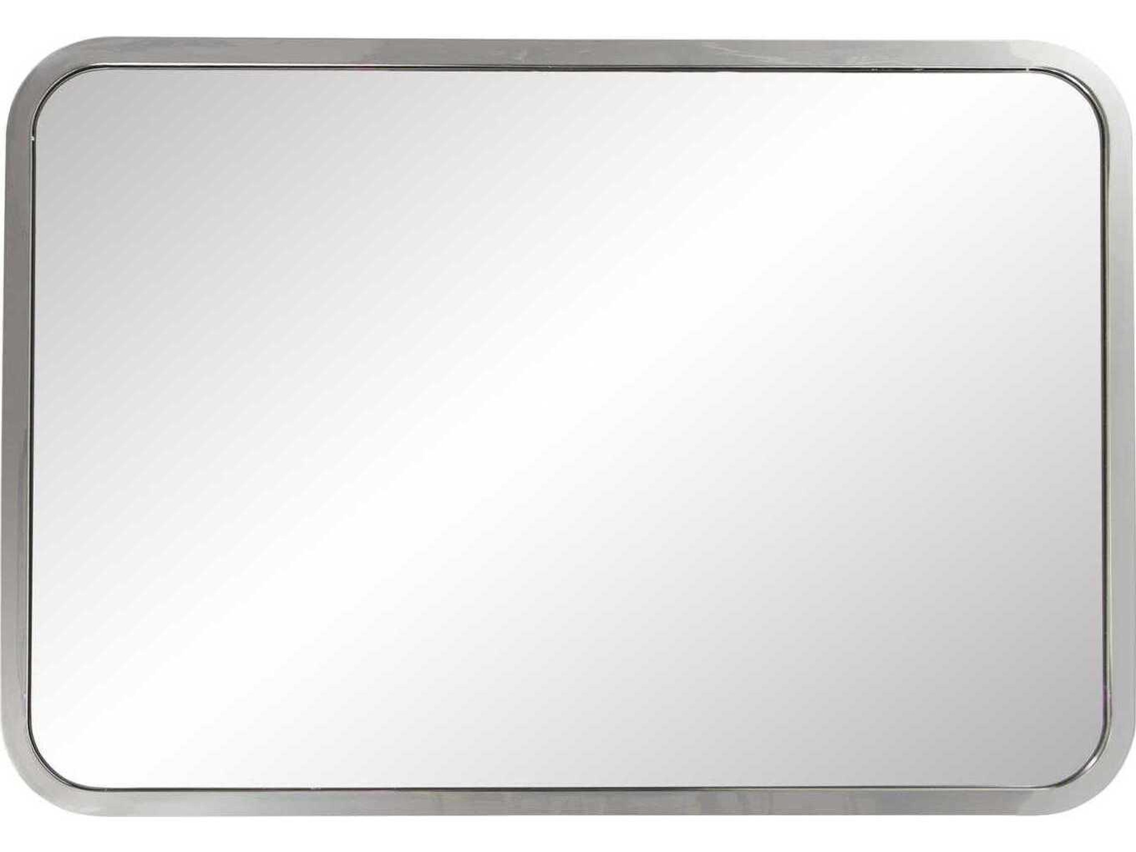 Howard Elliott Simone Silver Rectangular Wall Mirror