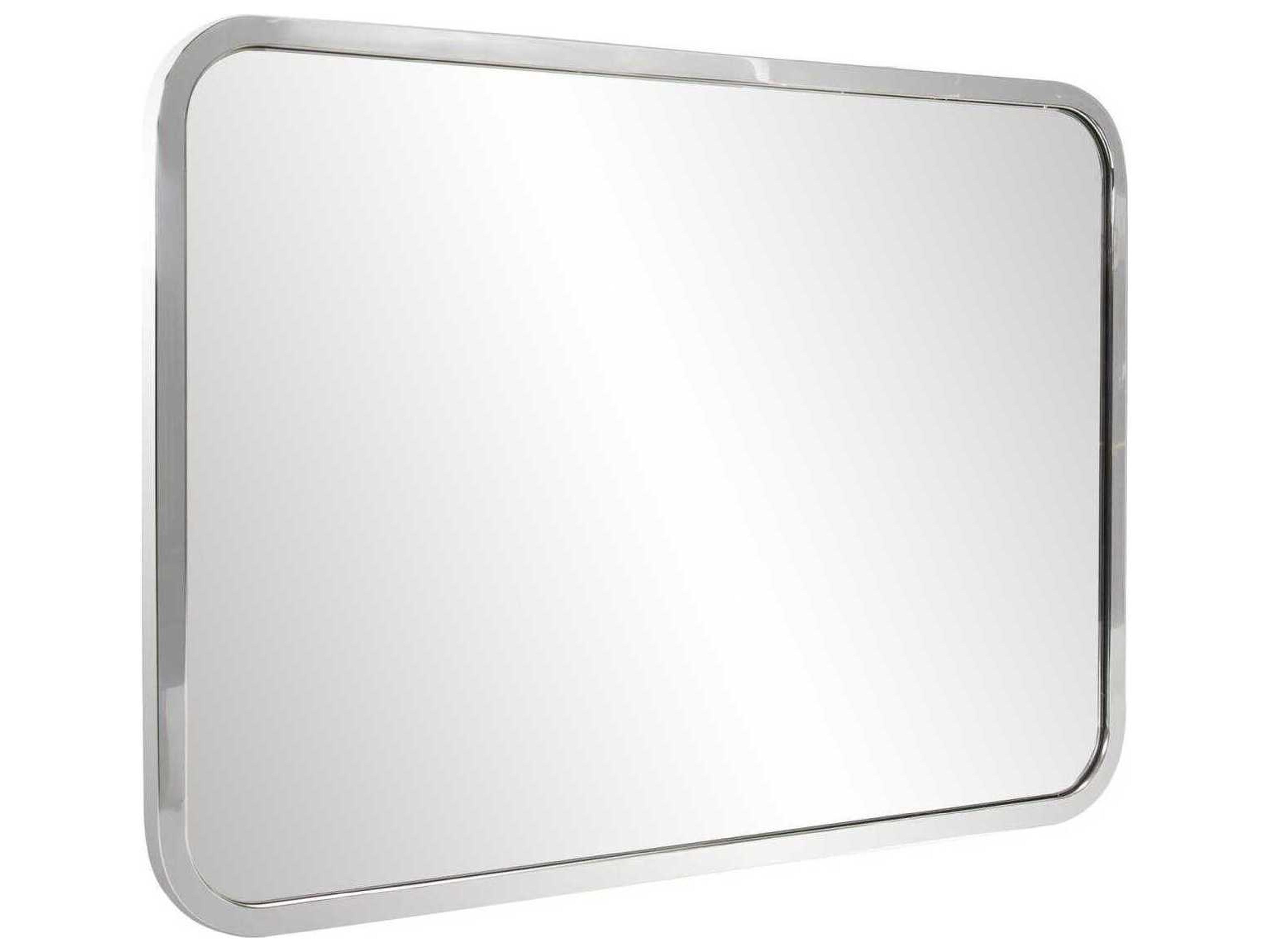 Howard Elliott Simone Silver Rectangular Wall Mirror
