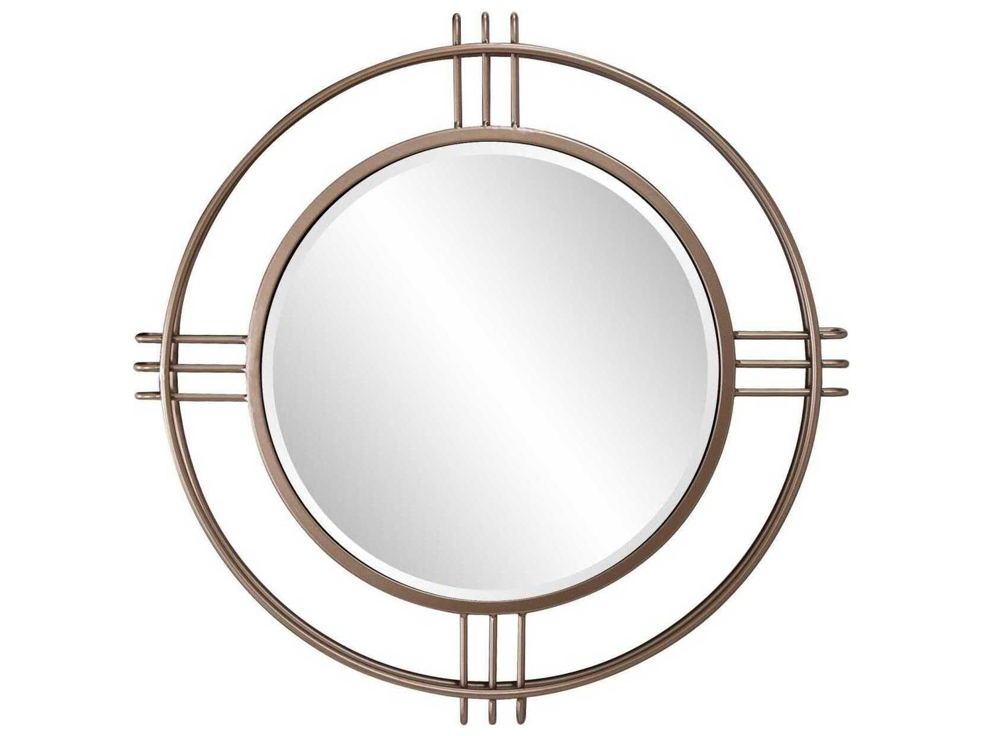 Cullen Bronze Round Wall Mirror