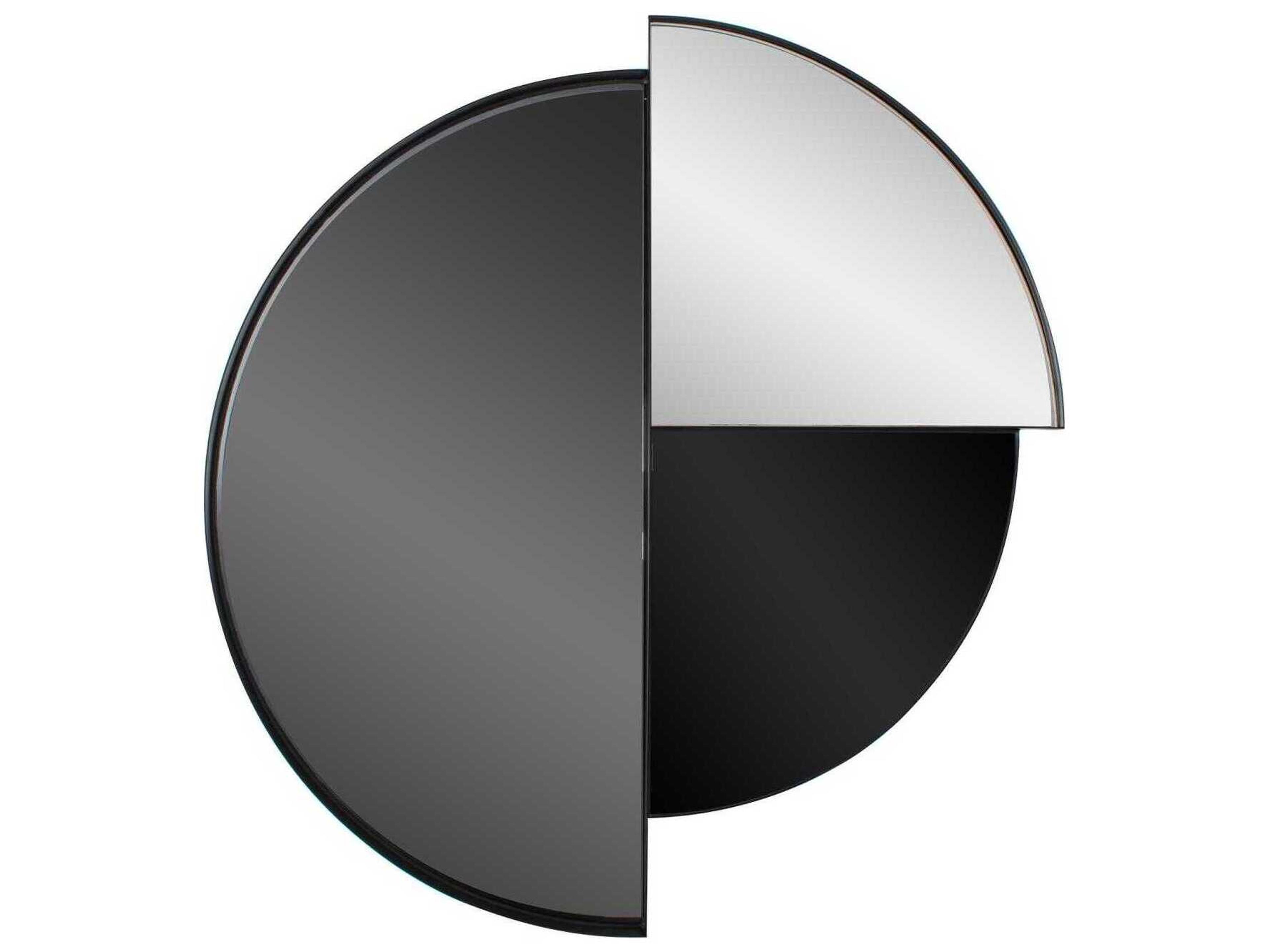 Howard Elliott Orono Black Wall Mirror