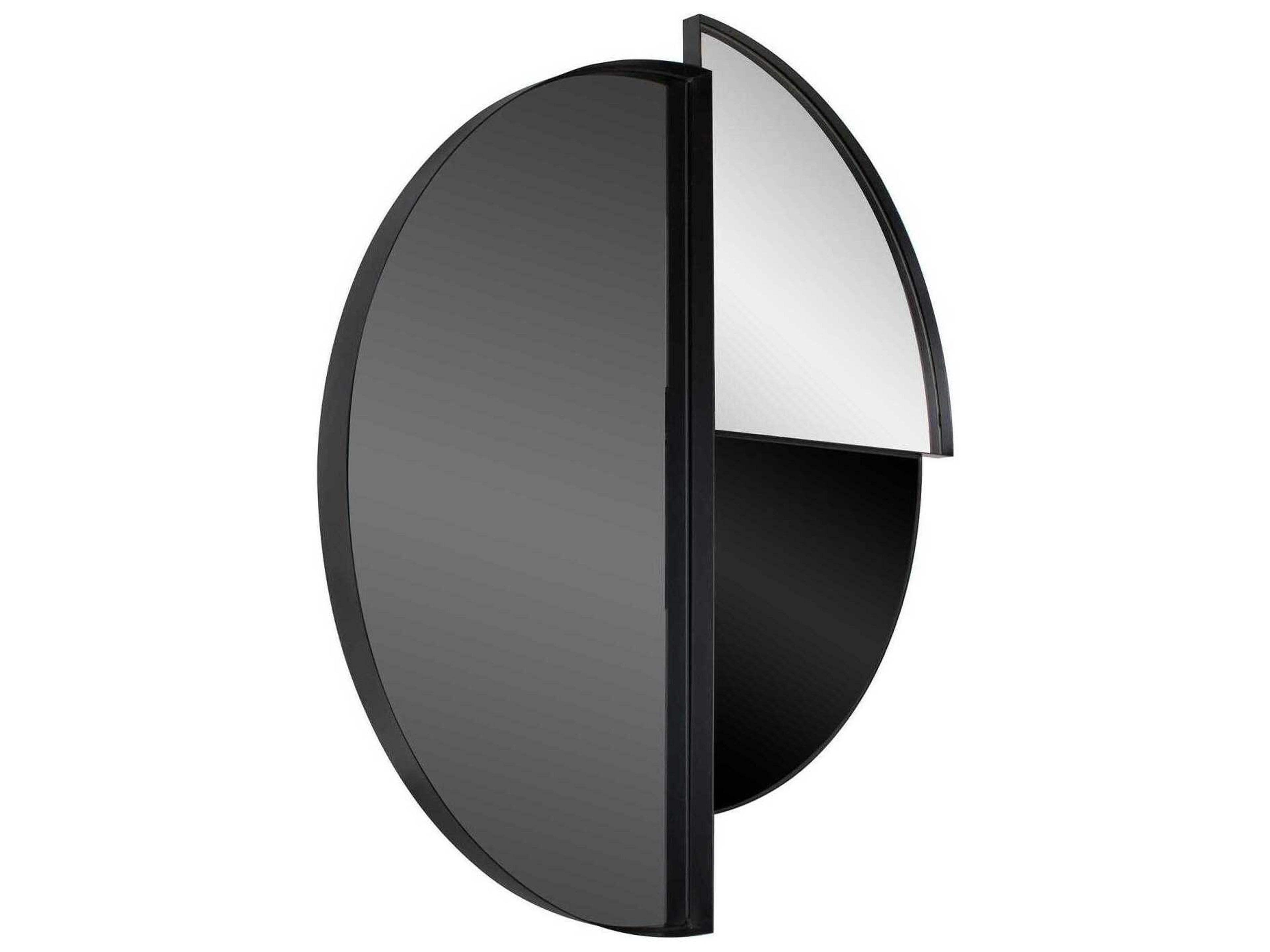 Howard Elliott Orono Black Wall Mirror