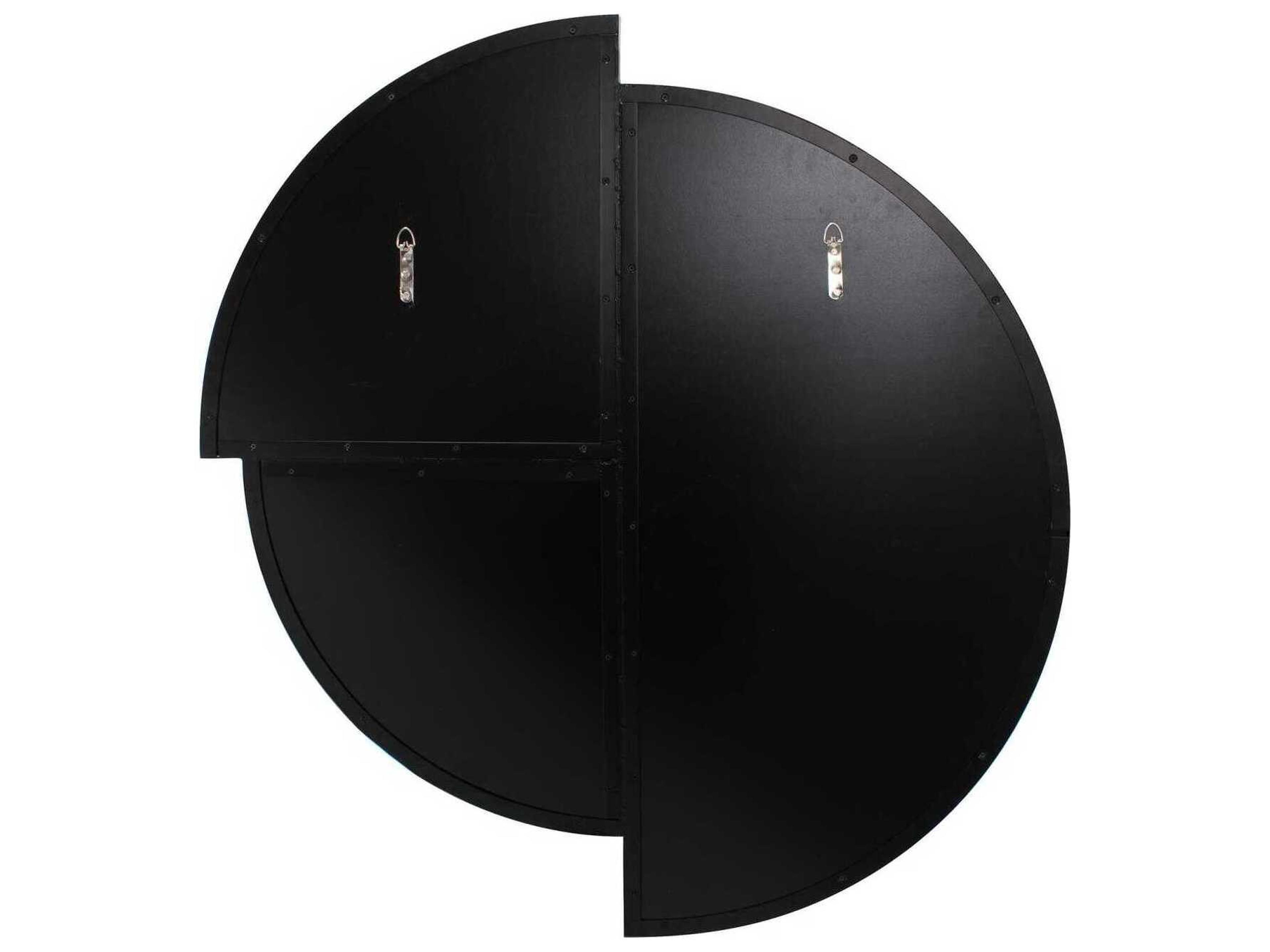 Howard Elliott Orono Black Wall Mirror