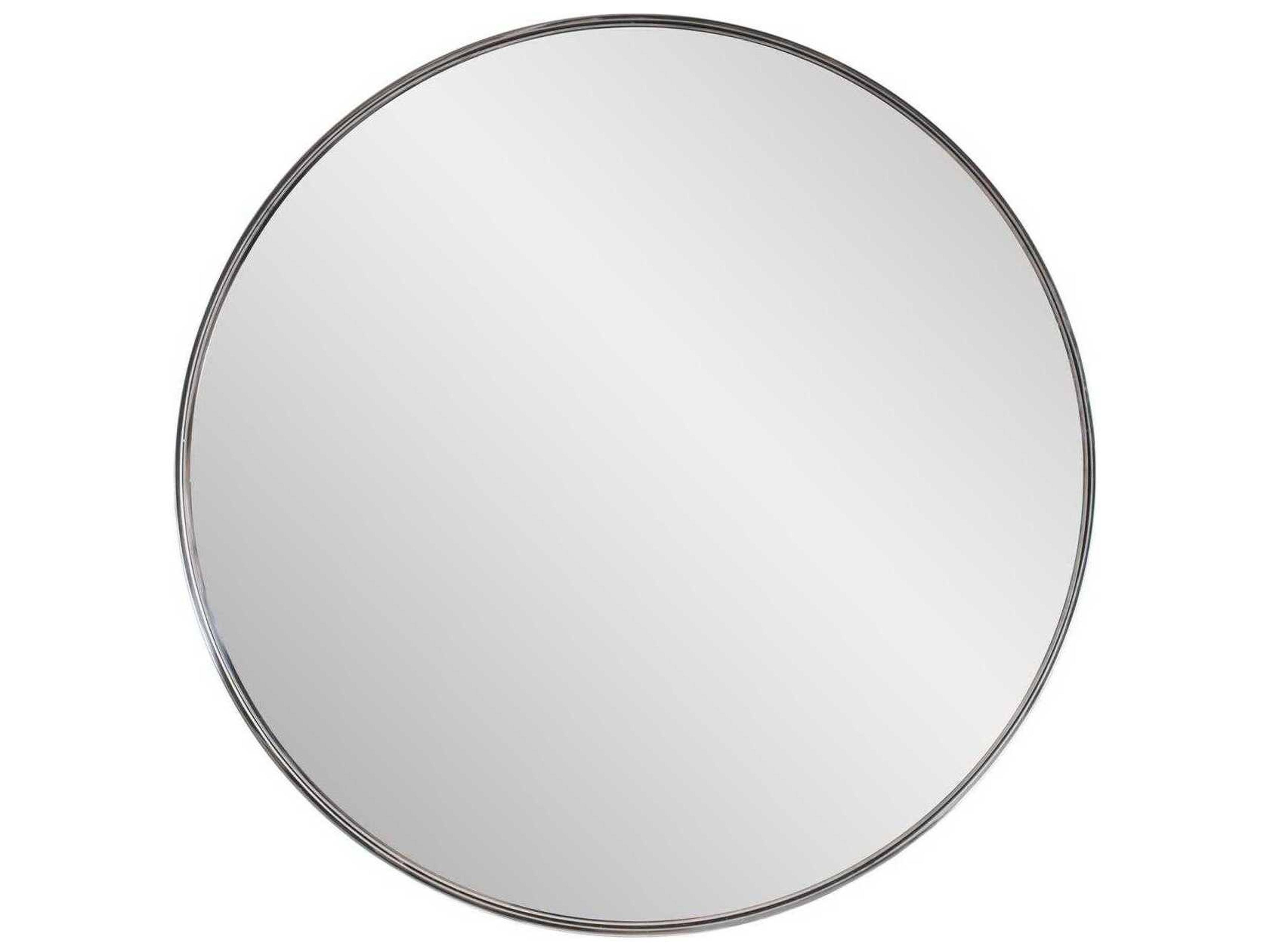 Steele Silver Round Wall Mirror
