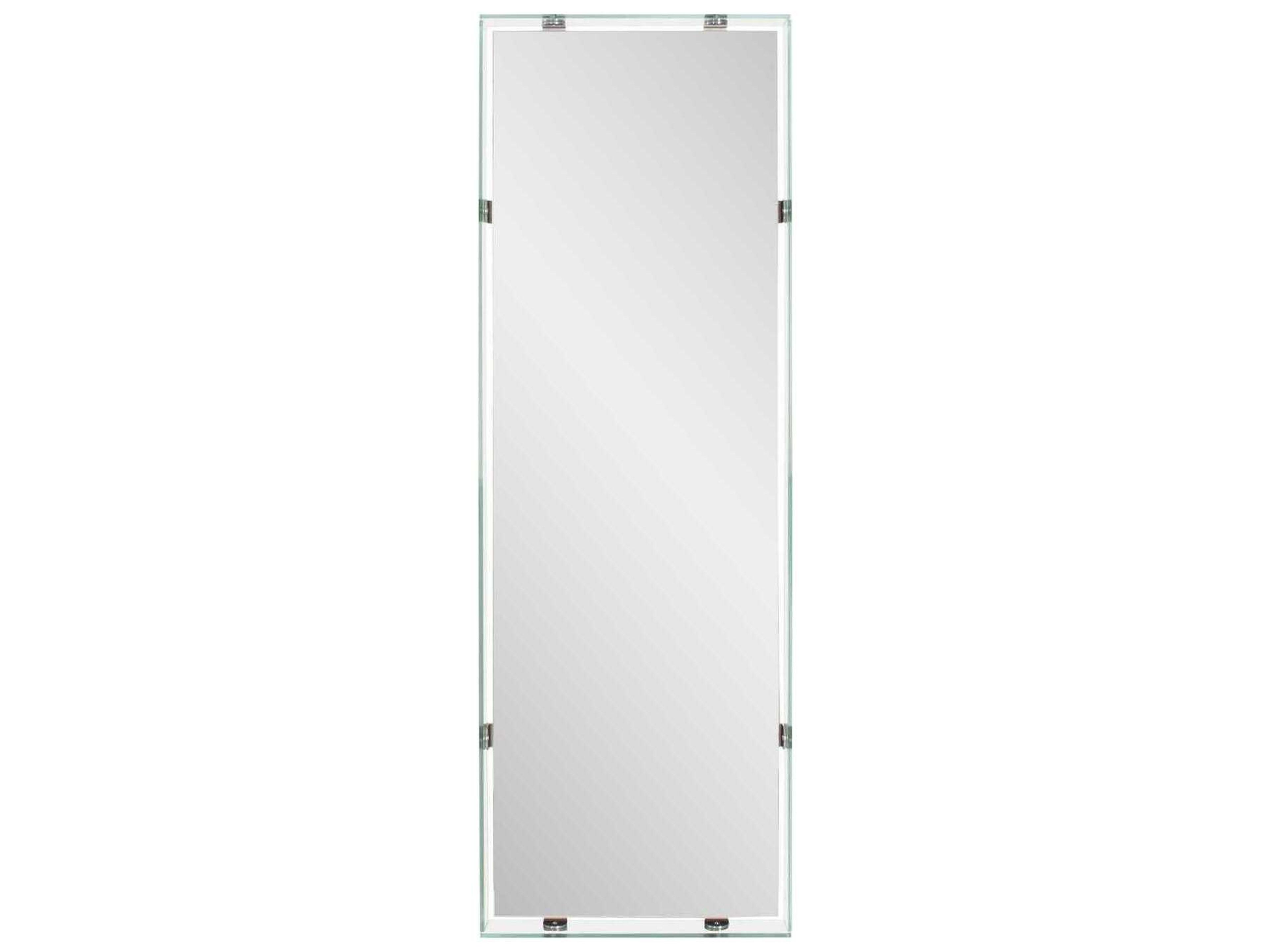 Vivaldo Glass Silver Rectangular Wall Mirror