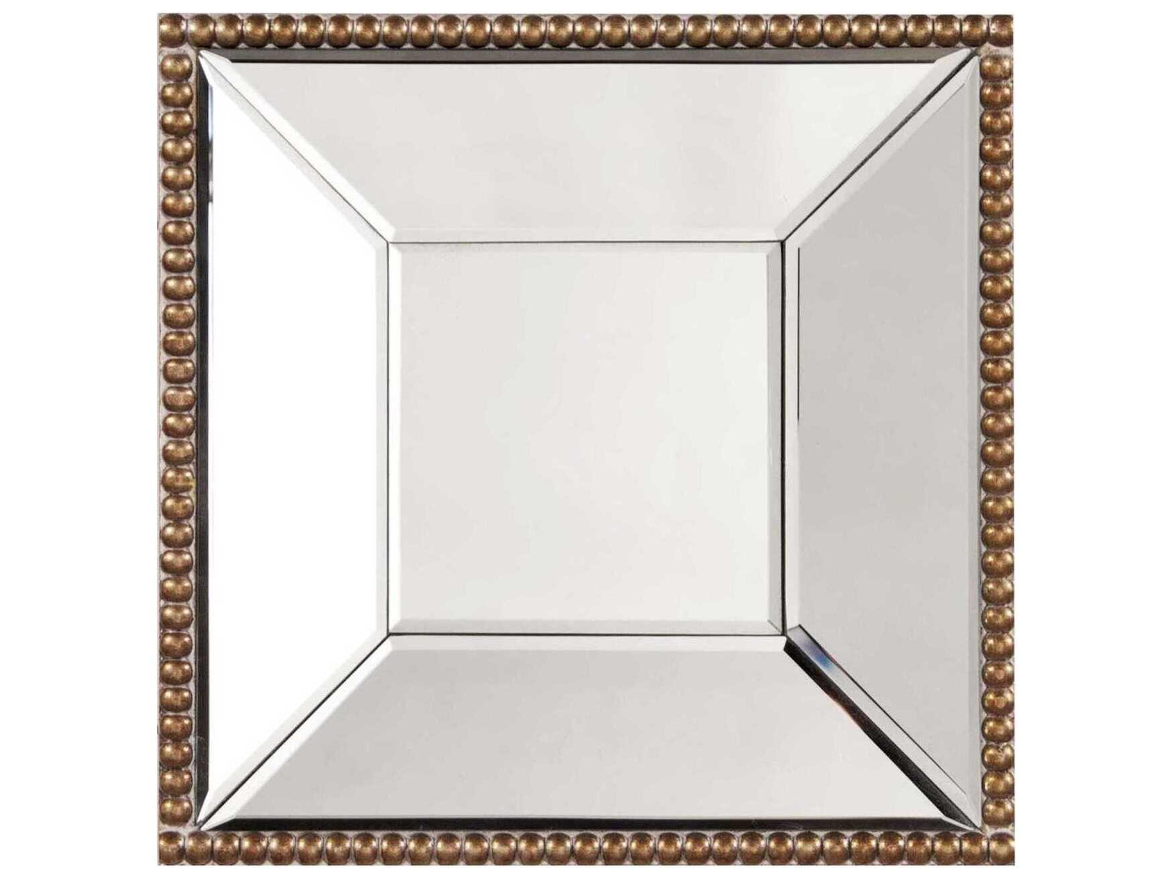 Howard Elliott Lydia Silver Square Wall Mirror