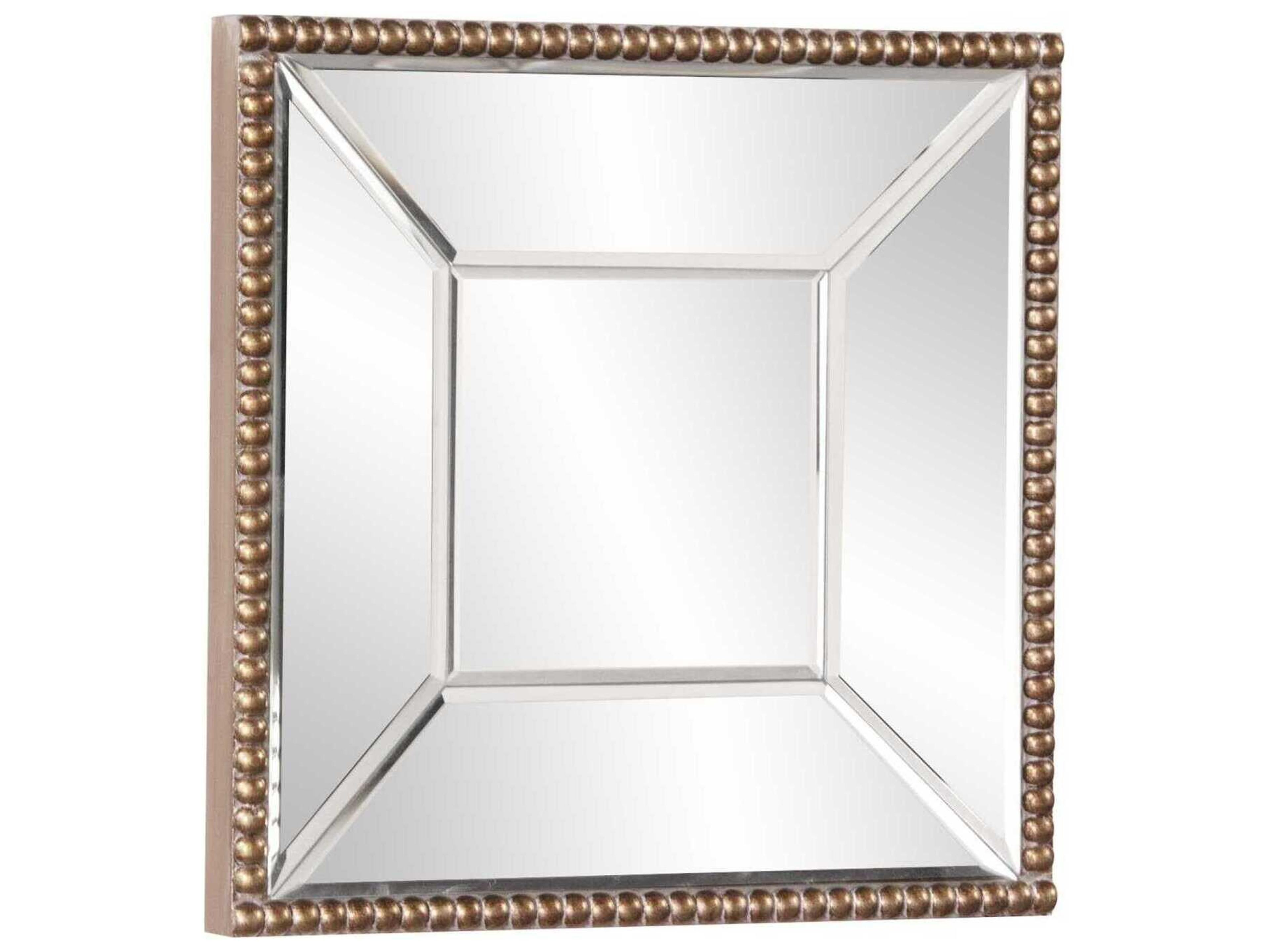 Howard Elliott Lydia Silver Square Wall Mirror