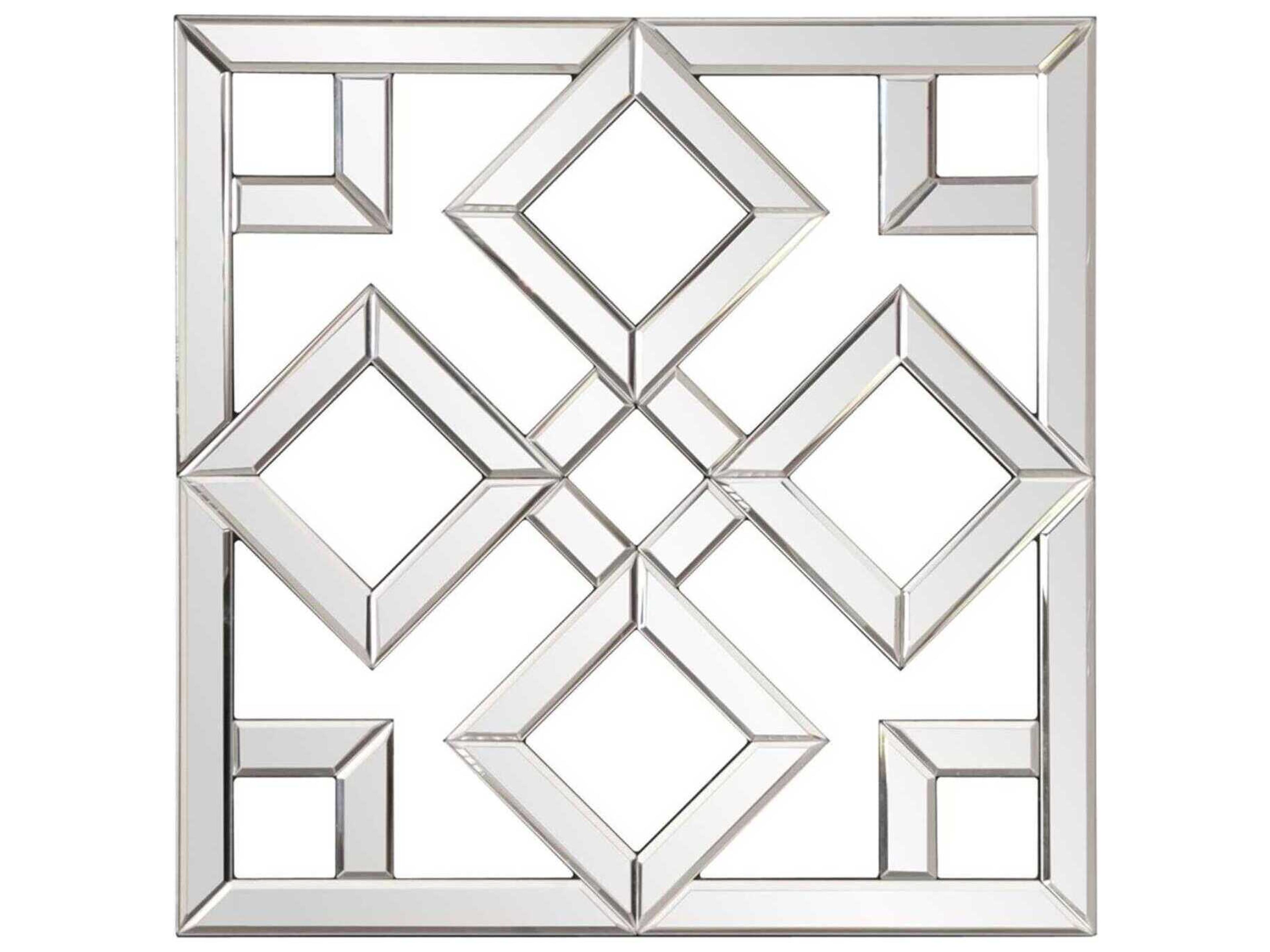 Moira Silver Square Wall Mirror