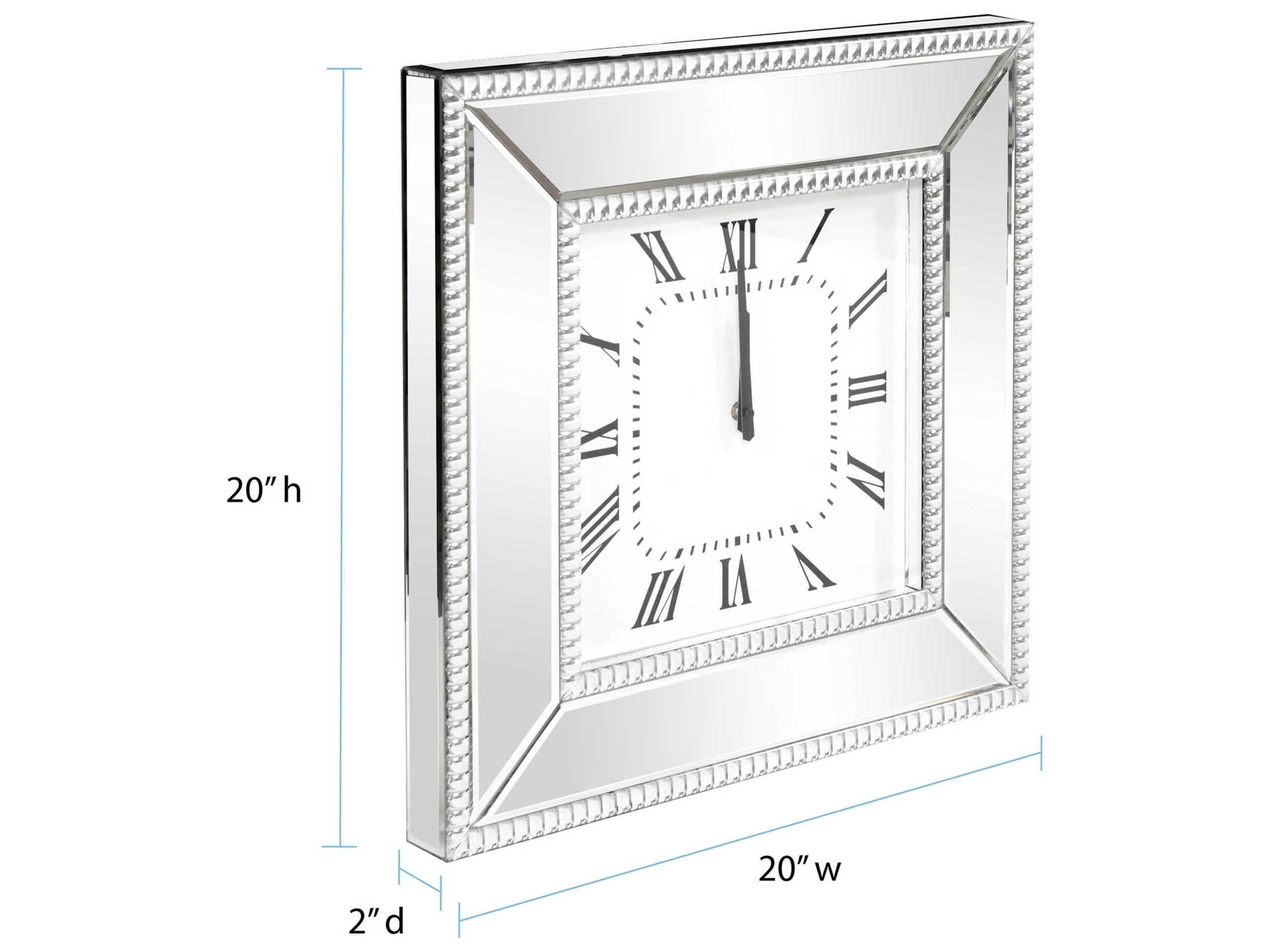 Howard Elliott Mirrored Clock