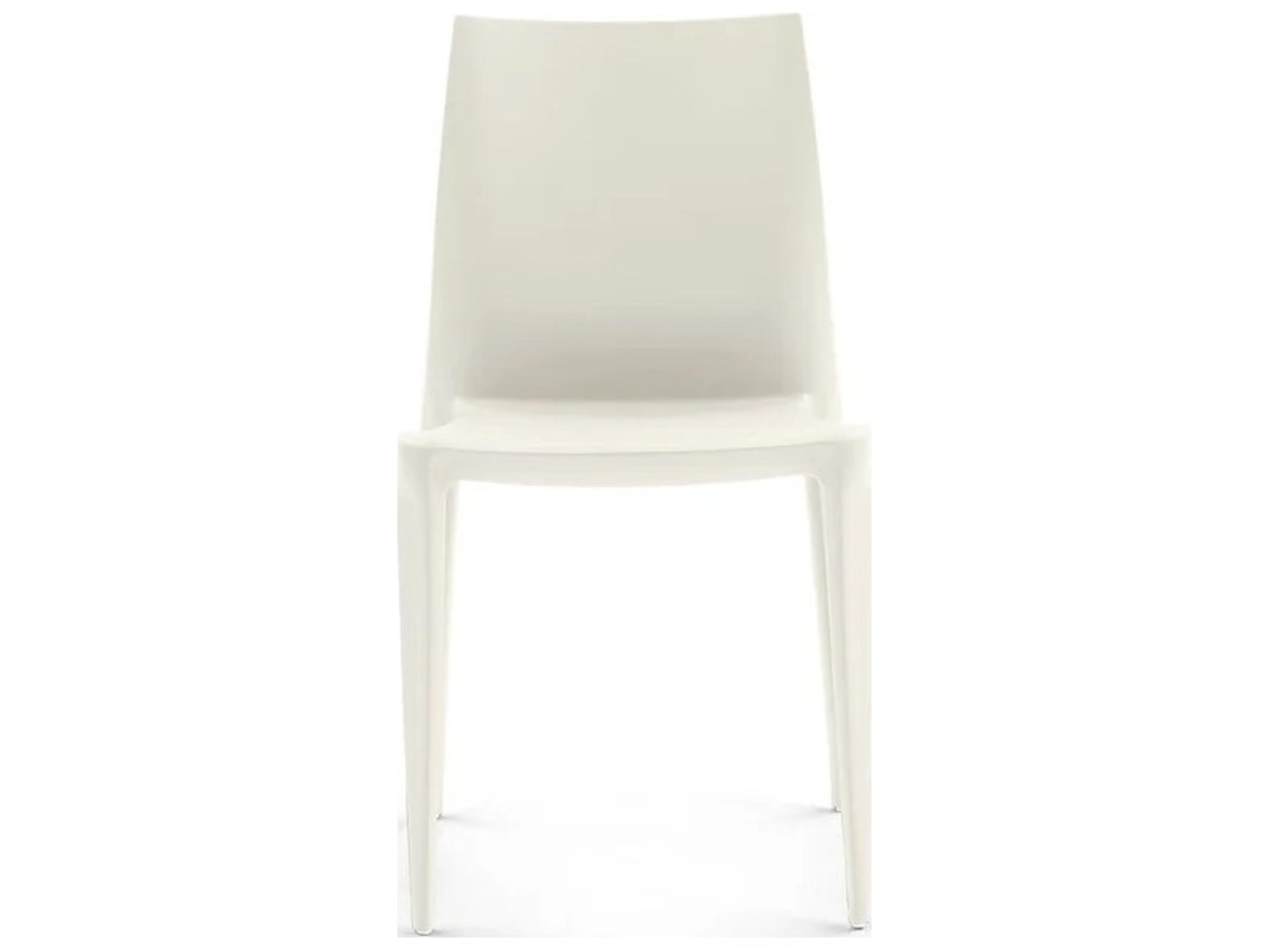 Bellini White Armless Dining Chair - Pack of 2
