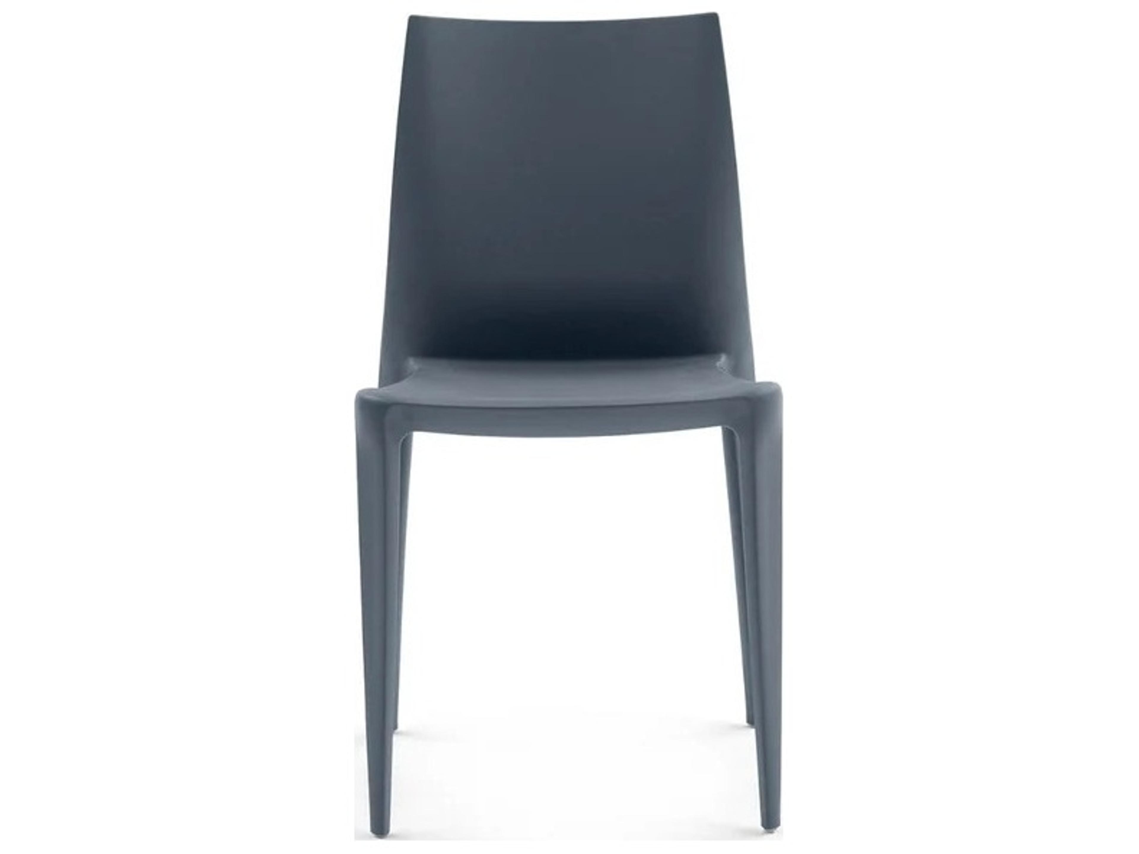 Bellini Dark Gray Armless Dining Chair - Pack of 2