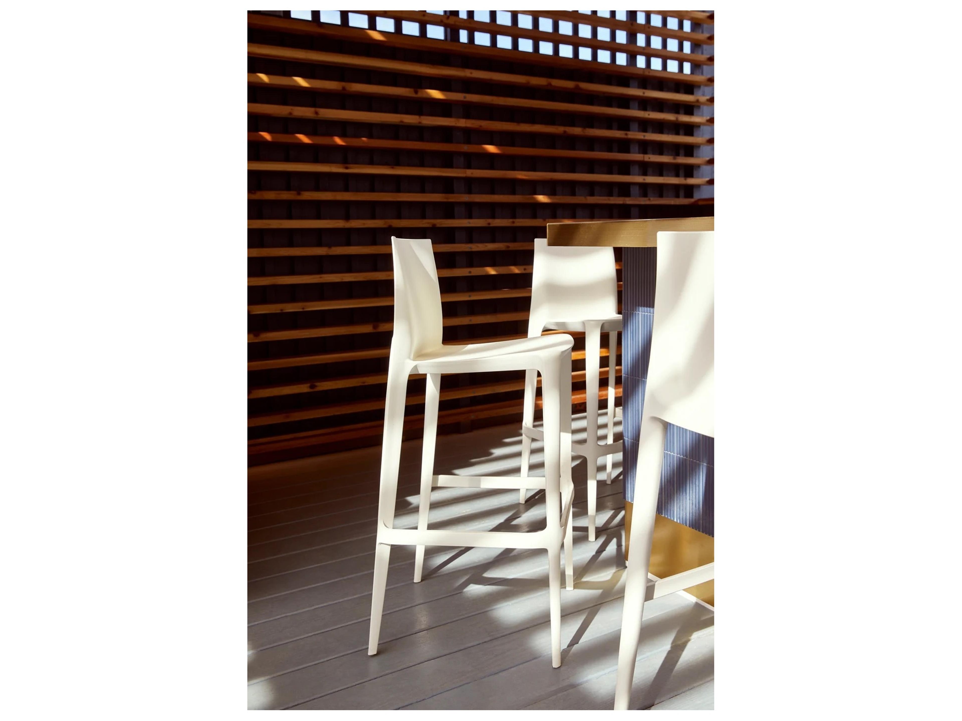 Heller Bellini White Bar Stool - Pack of 2