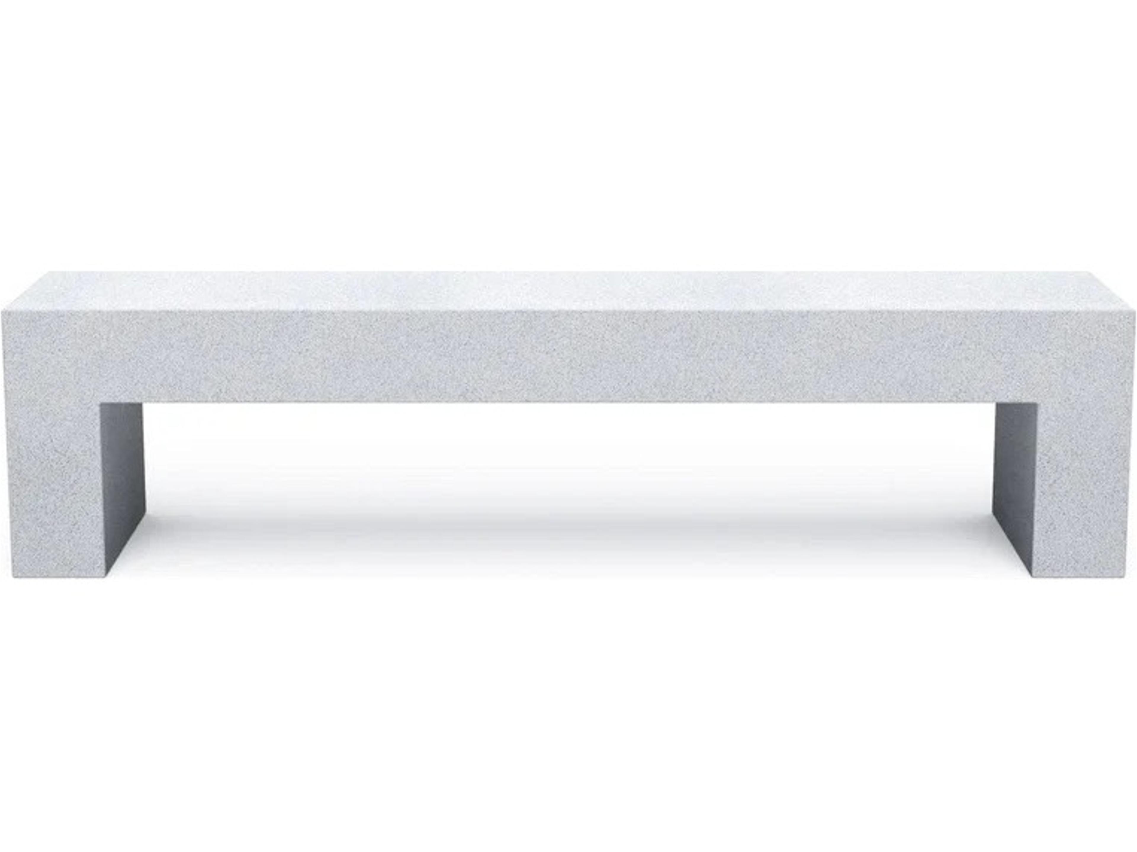 Vignelli Stoned Gray Accent Bench