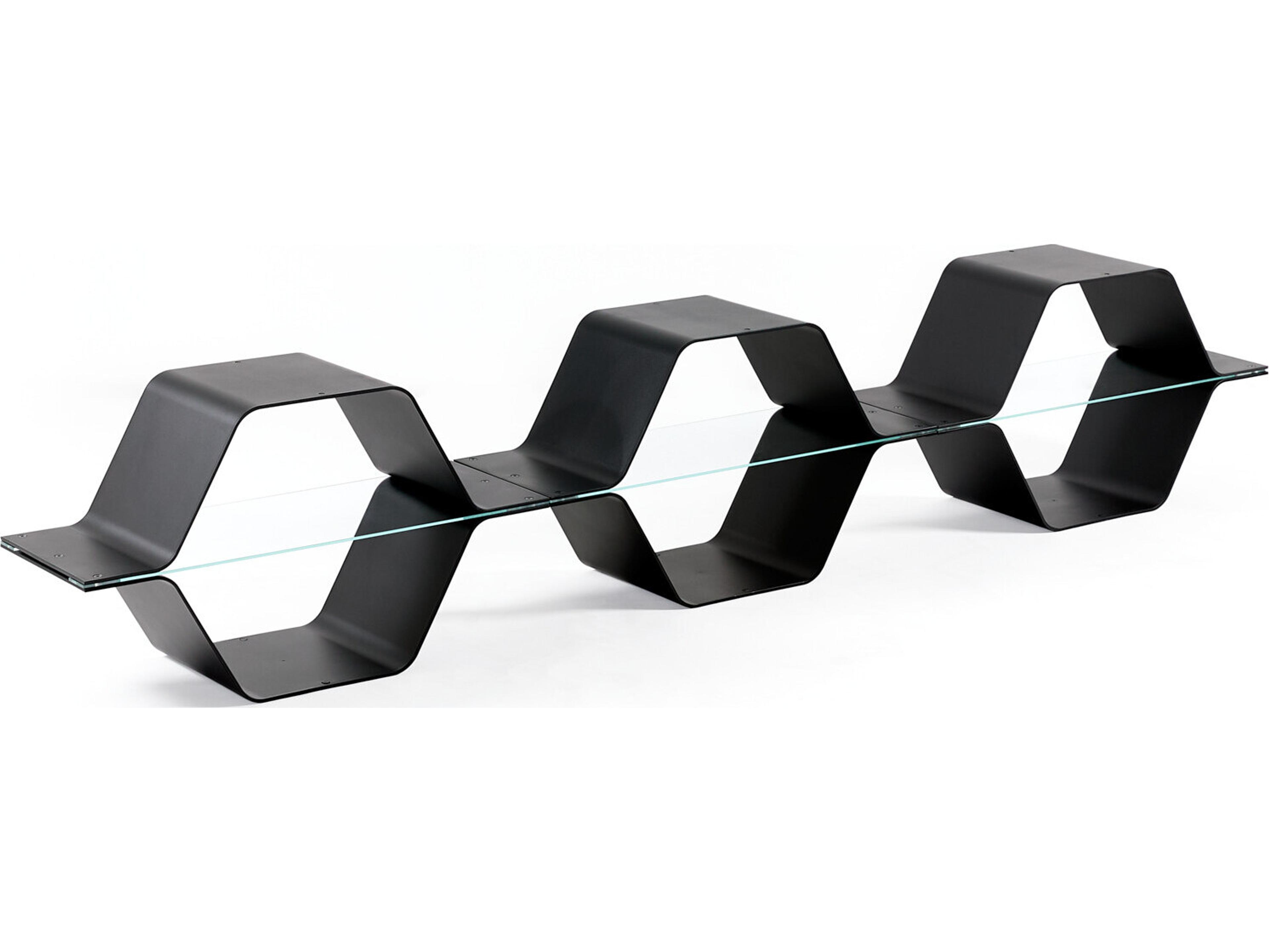 Heller Honeycomb Modular Shelving - Black - Configuration C