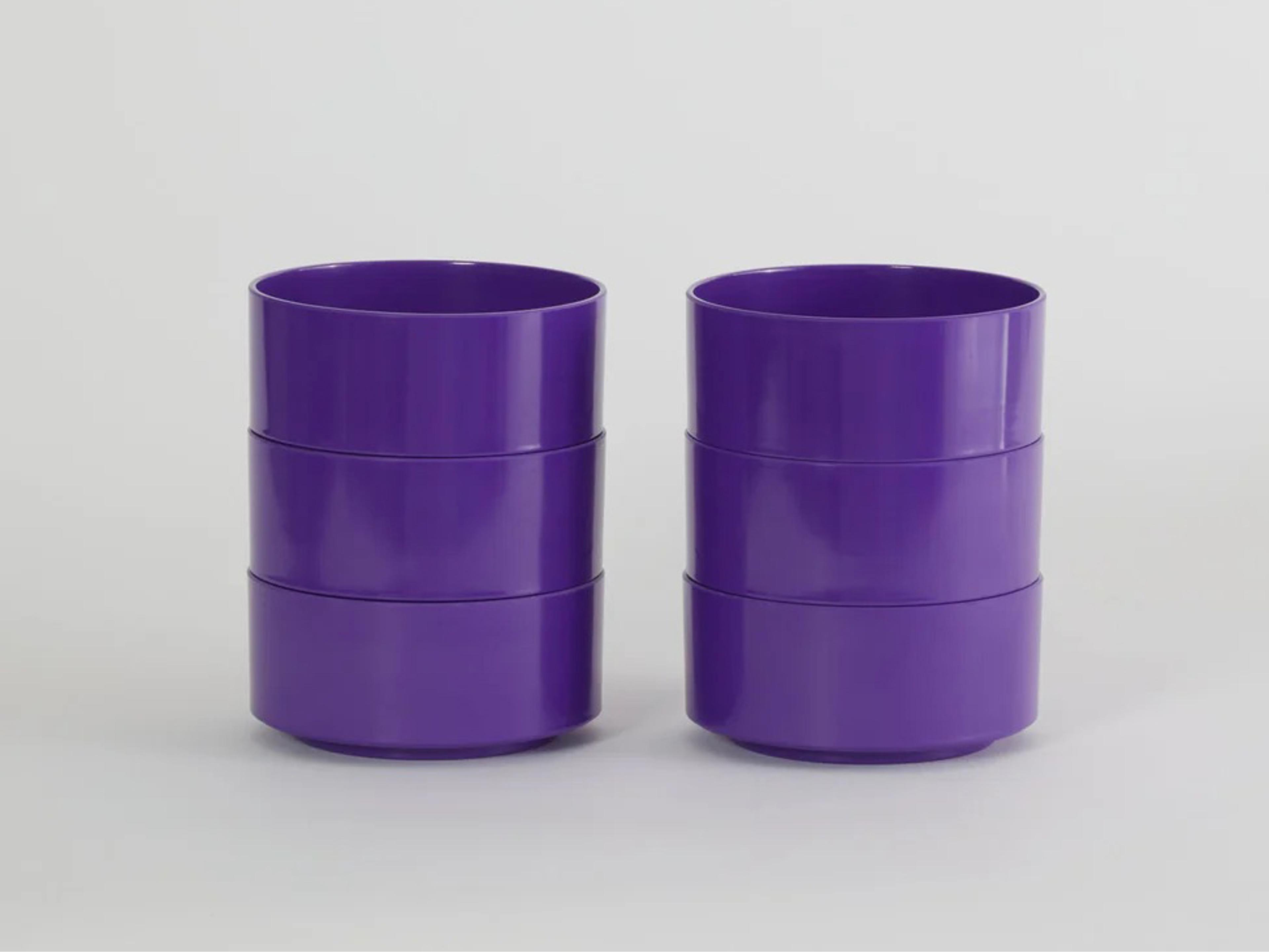 Heller Max Purple Dinnerware Kit 24 (6 dinner plates, 6 salad plates, 6 bowls, 6 mugs)