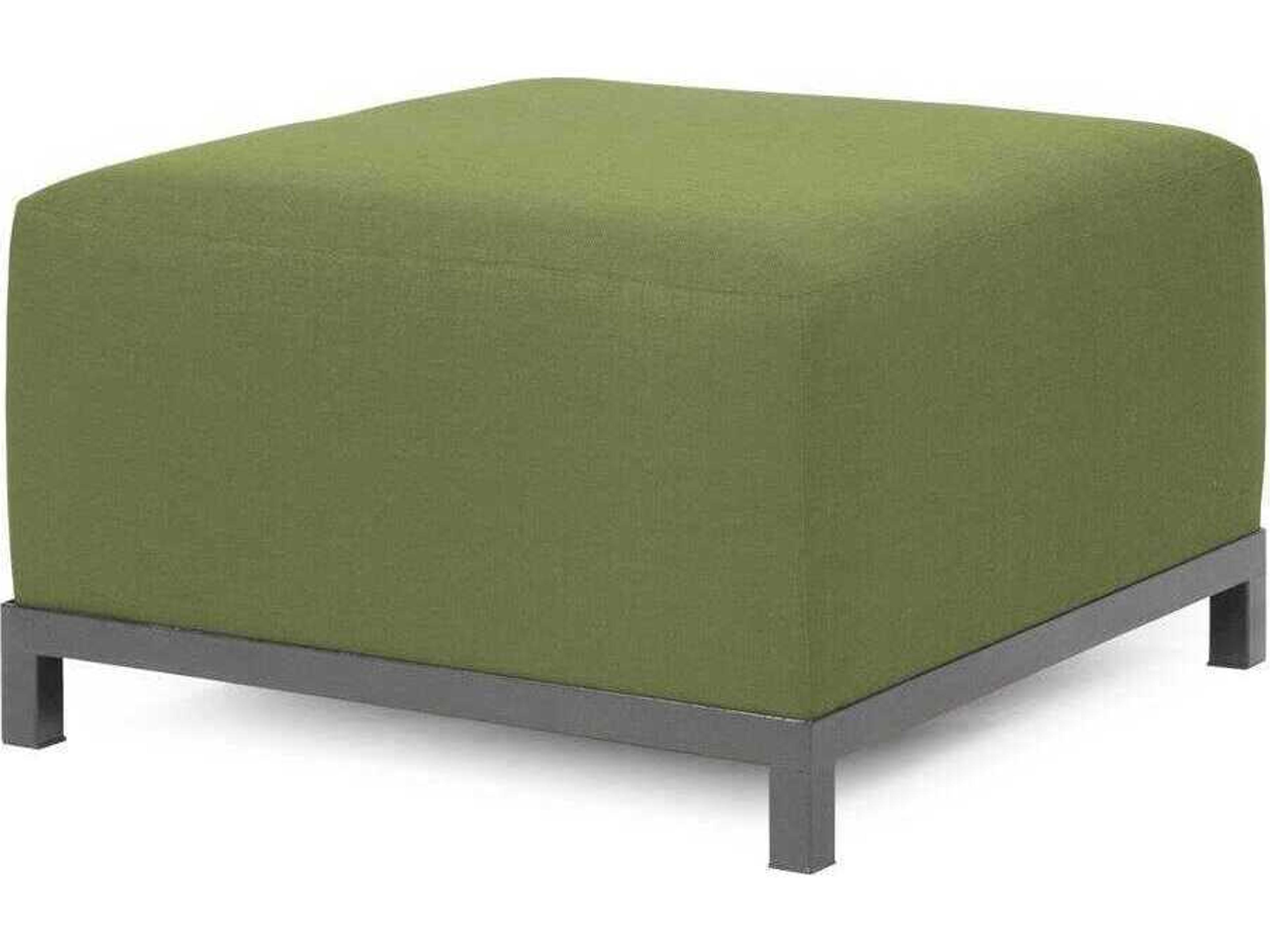 Axis Seascape Moss Fabric Cushion Ottoman