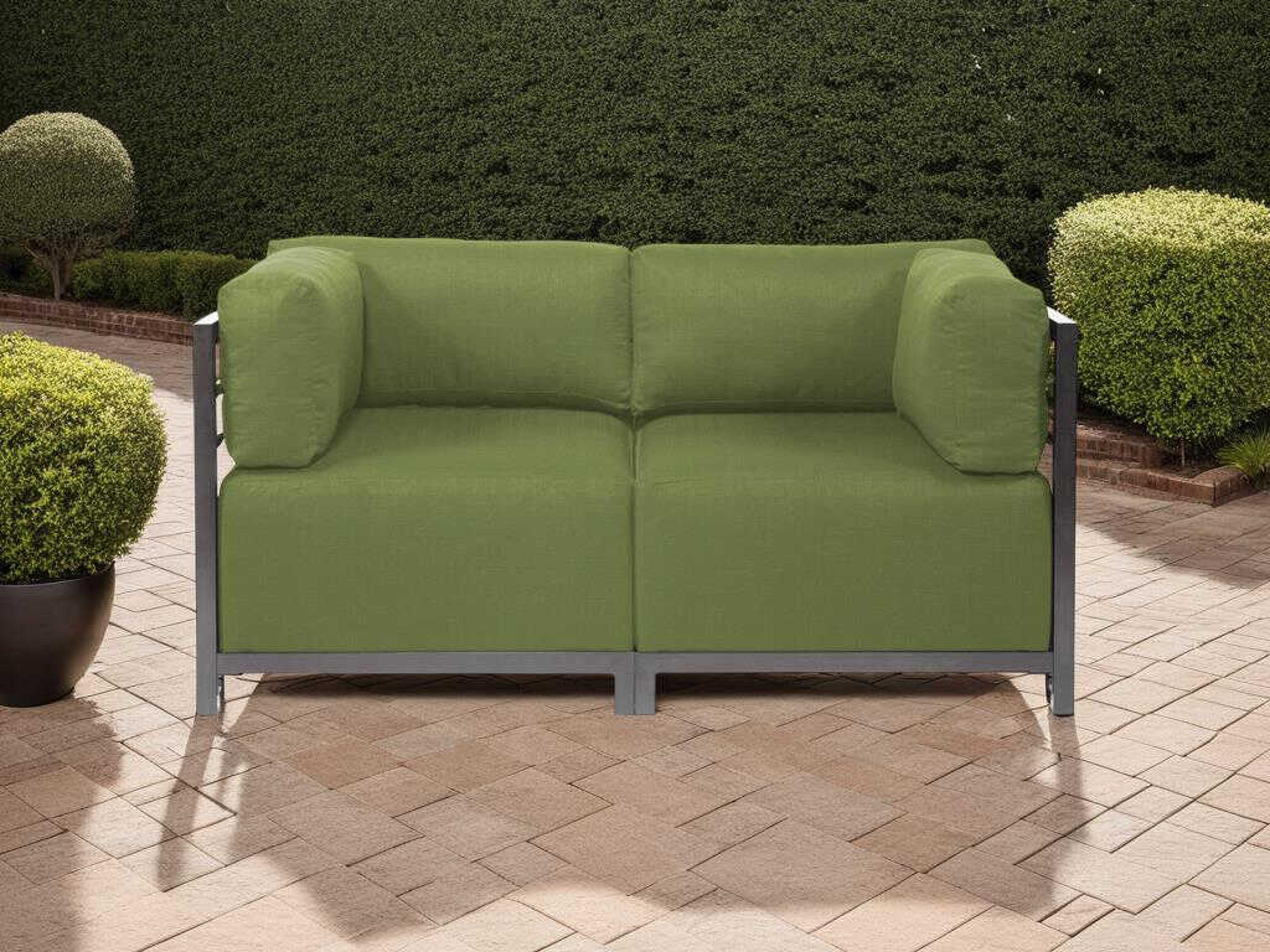 Axis Seascape Moss Fabric Cushion Loveseat