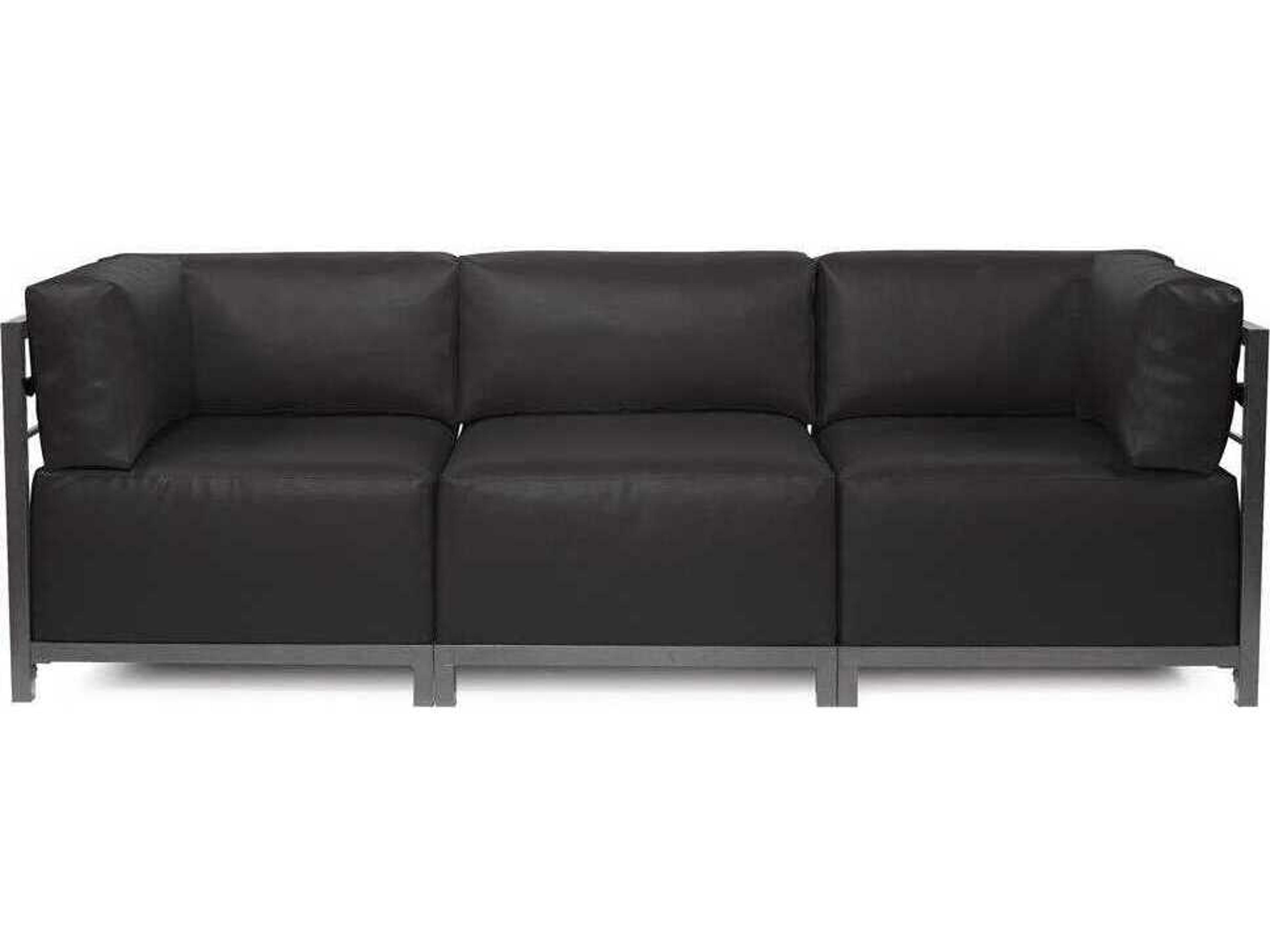 Axis Atlantis Black Fabric Cushion Sofa