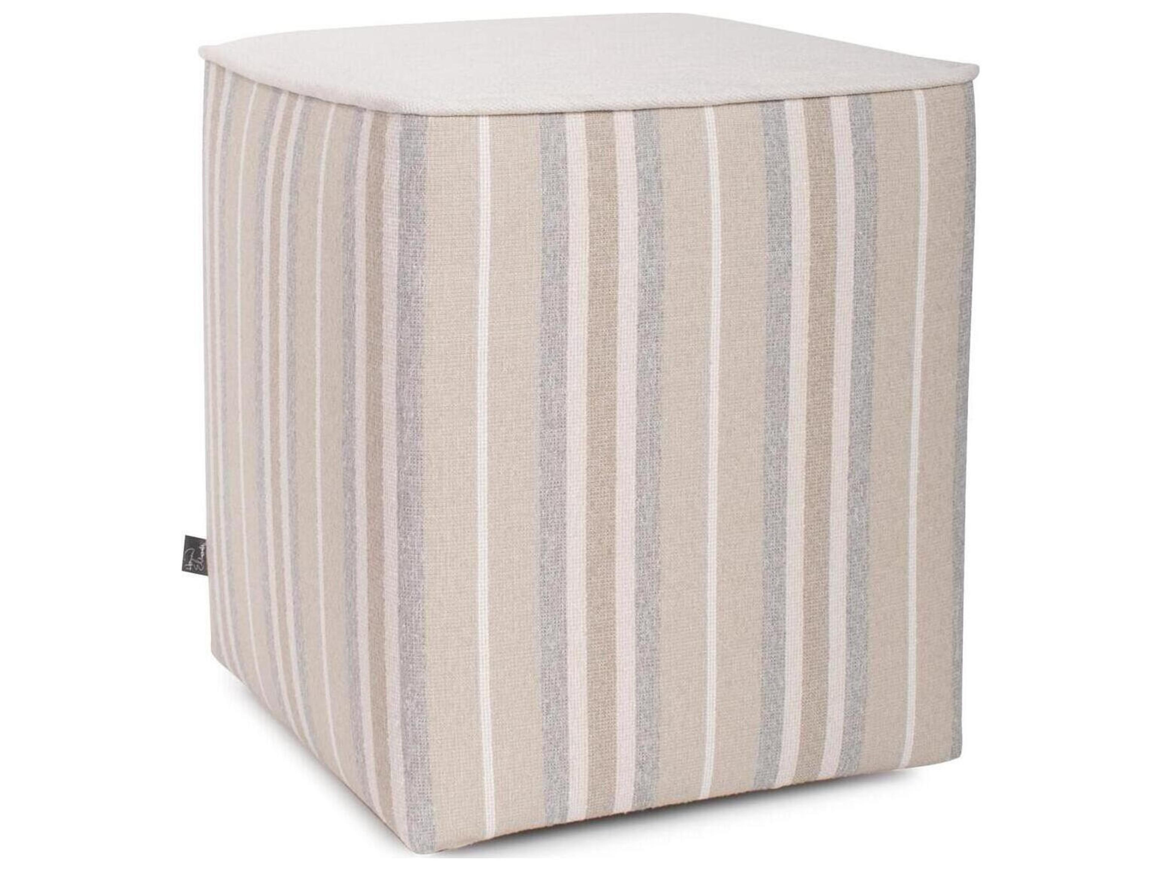 Universal Dune Sand Fabric Cushion Ottoman