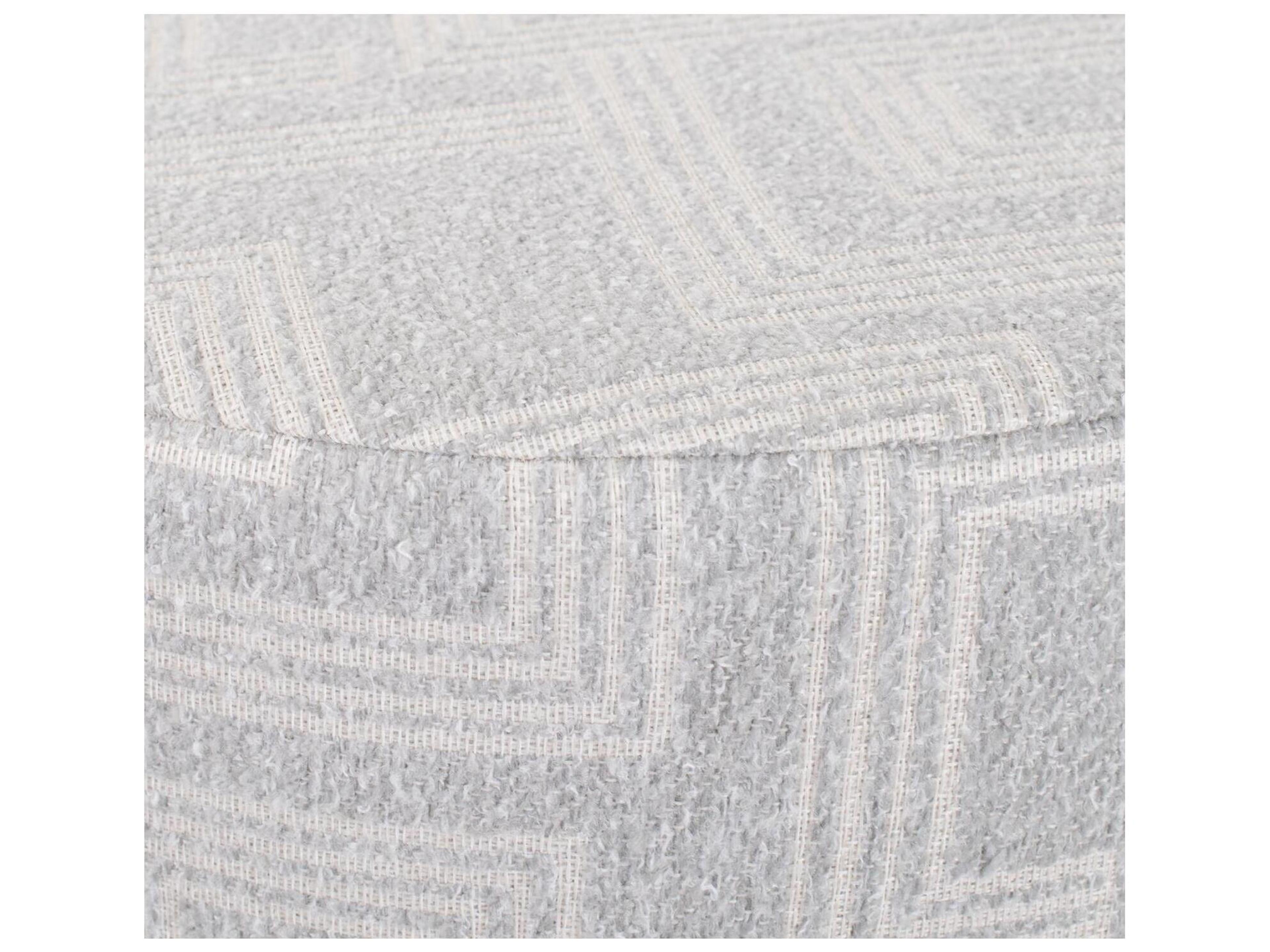 Howard Elliott Outdoor Universal Syros Fog Fabric Cushion Ottoman