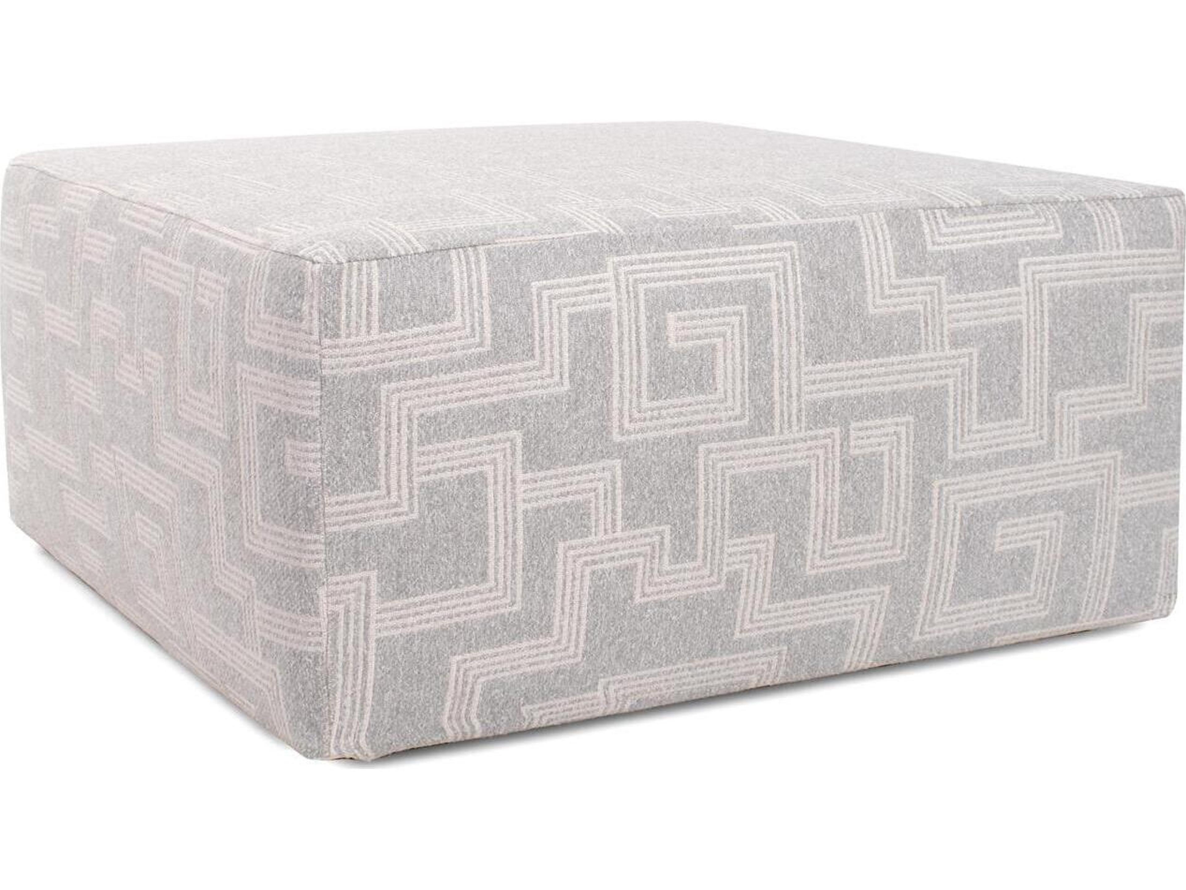 Universal Syros Fog Fabric Cushion Ottoman