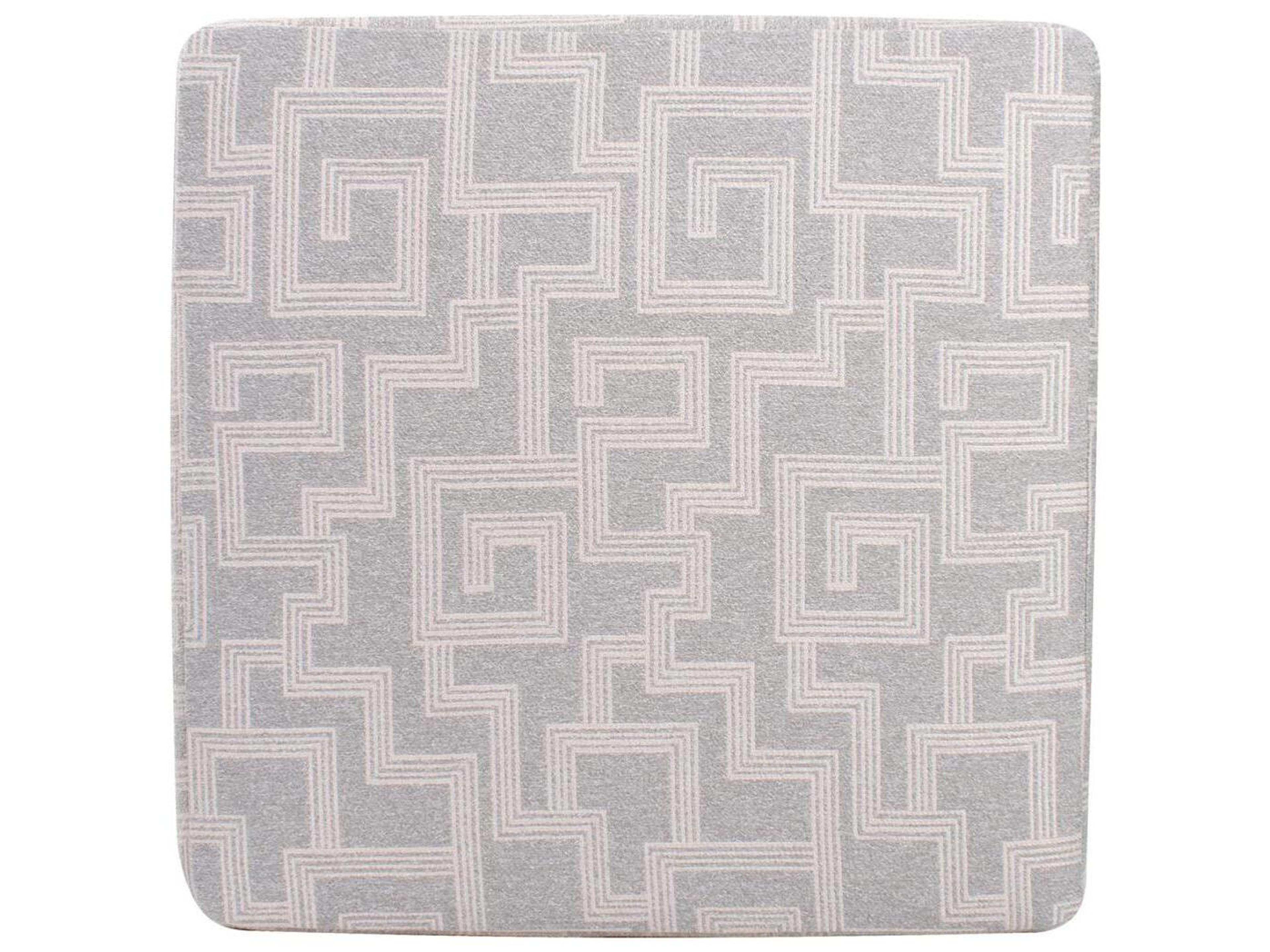 Howard Elliott Outdoor Universal Syros Fog Fabric Cushion Ottoman