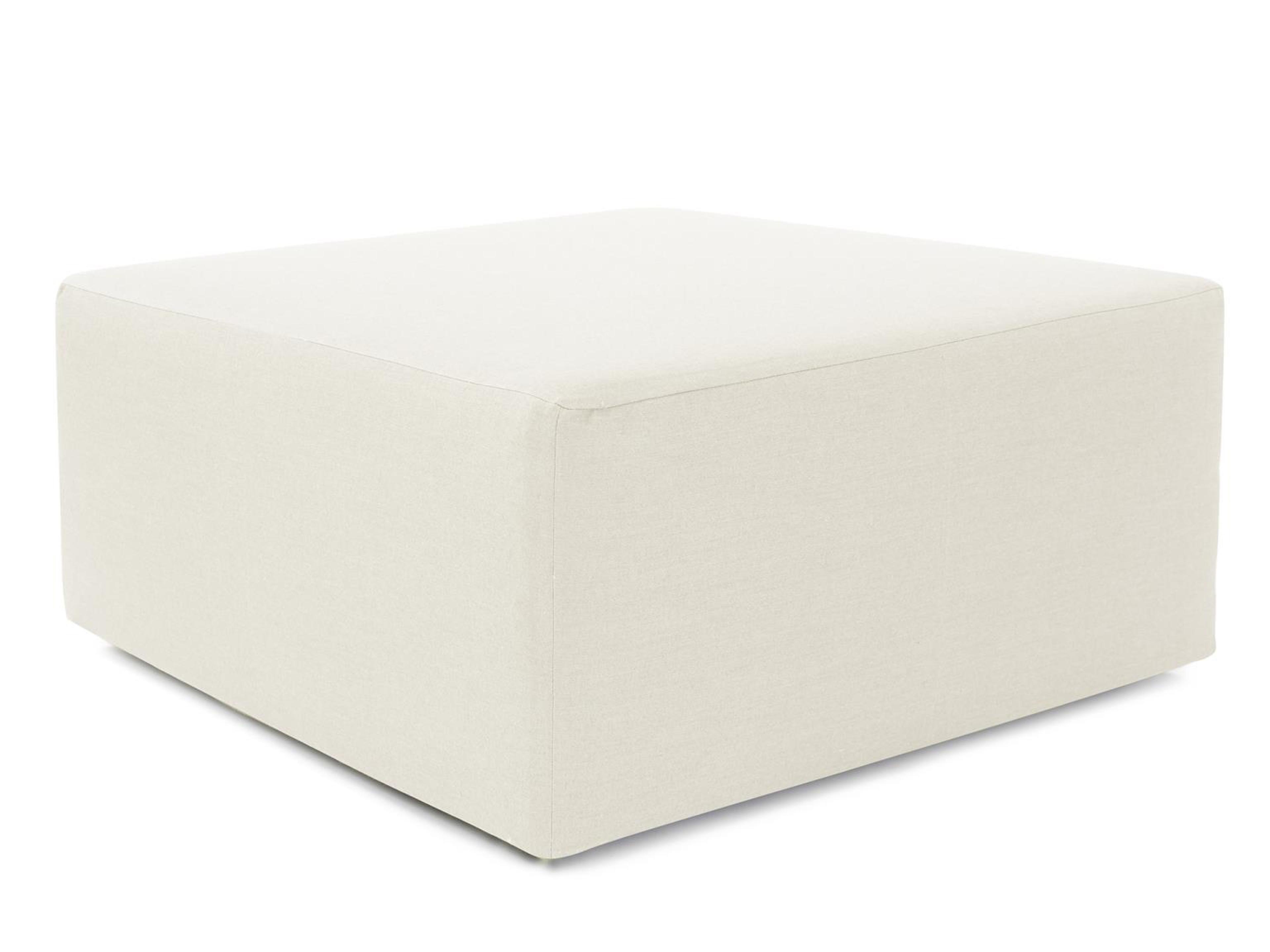 Universal Seascape Natural Fabric Cushion Ottoman