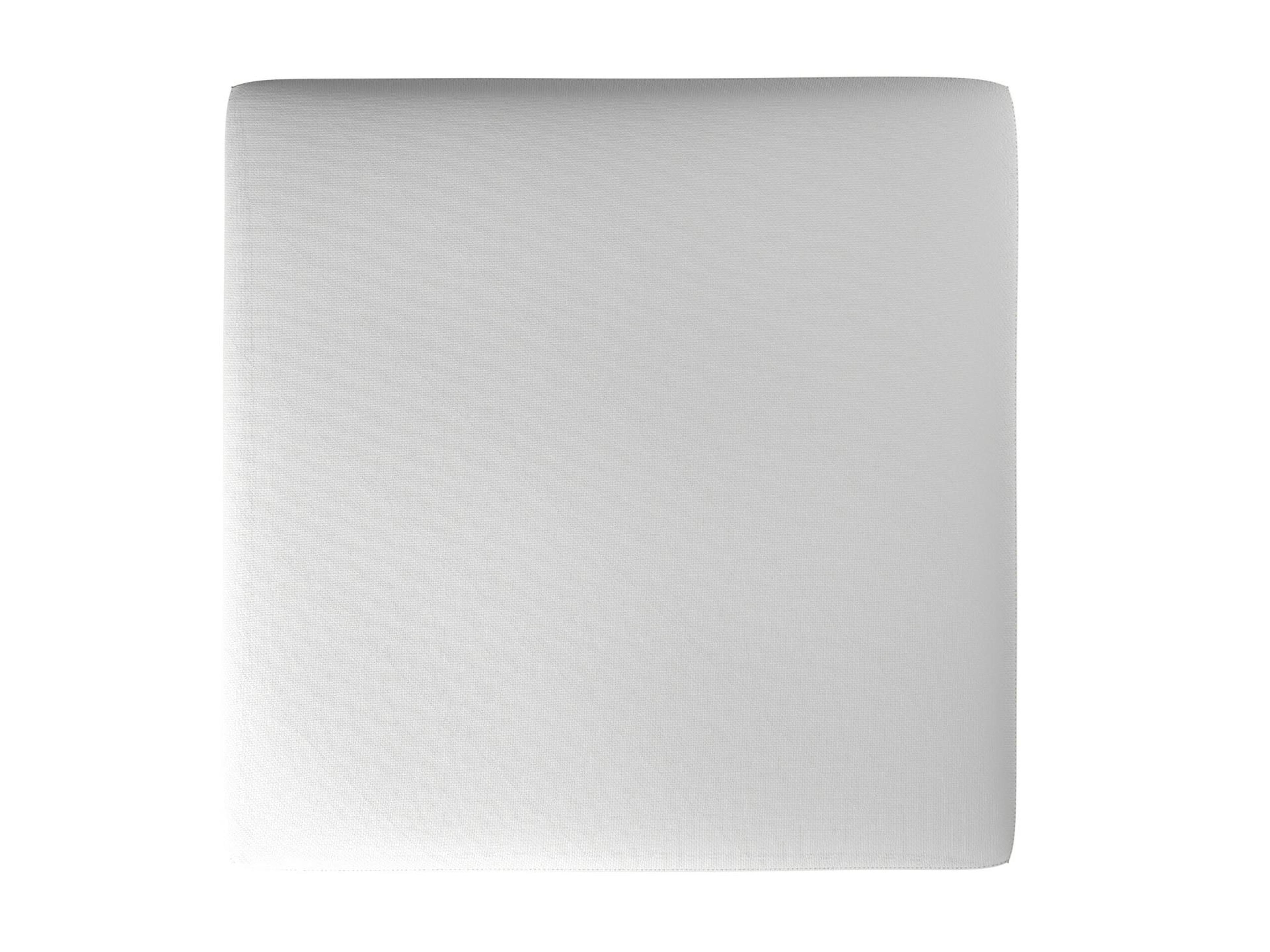 Howard Elliott Outdoor Universal Atlantis White Fabric Cushion Ottoman