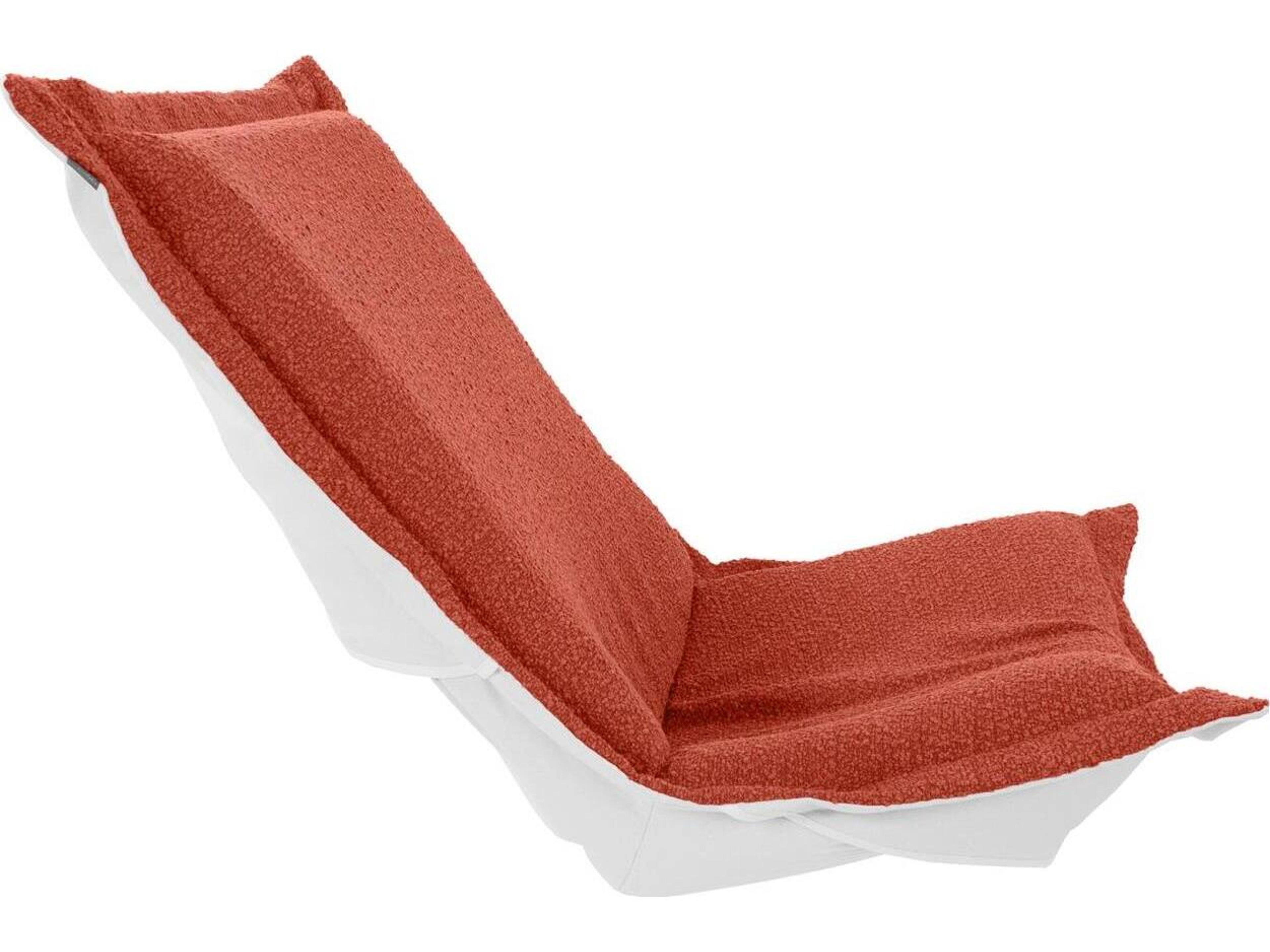 Howard Elliott Outdoor Puff Scroll Alicante Coral Chair Seat & Back Cover and Cushion