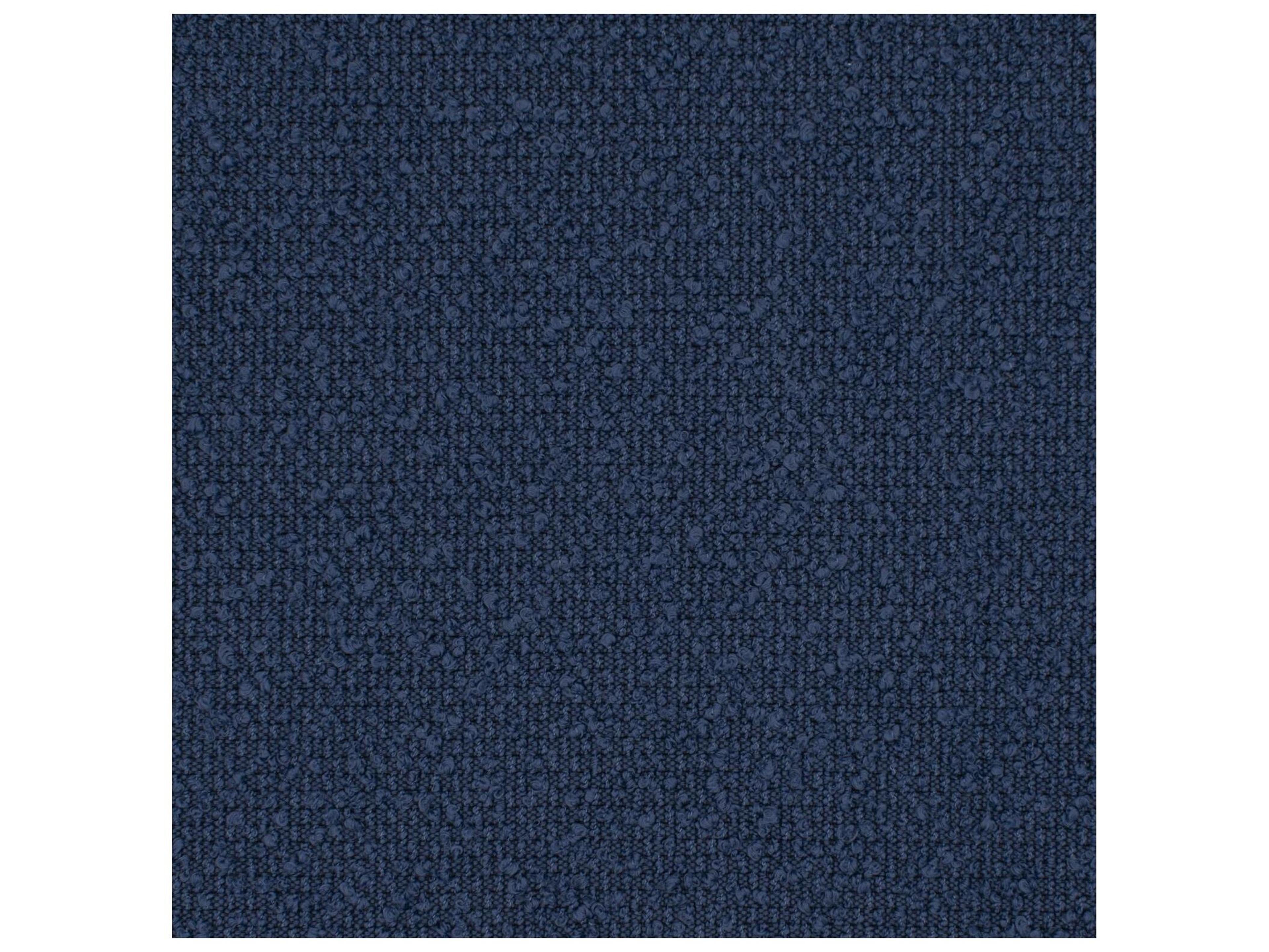 Howard Elliott Outdoor Puff Scroll Alicante Indigo Ottoman Cover and Cushion