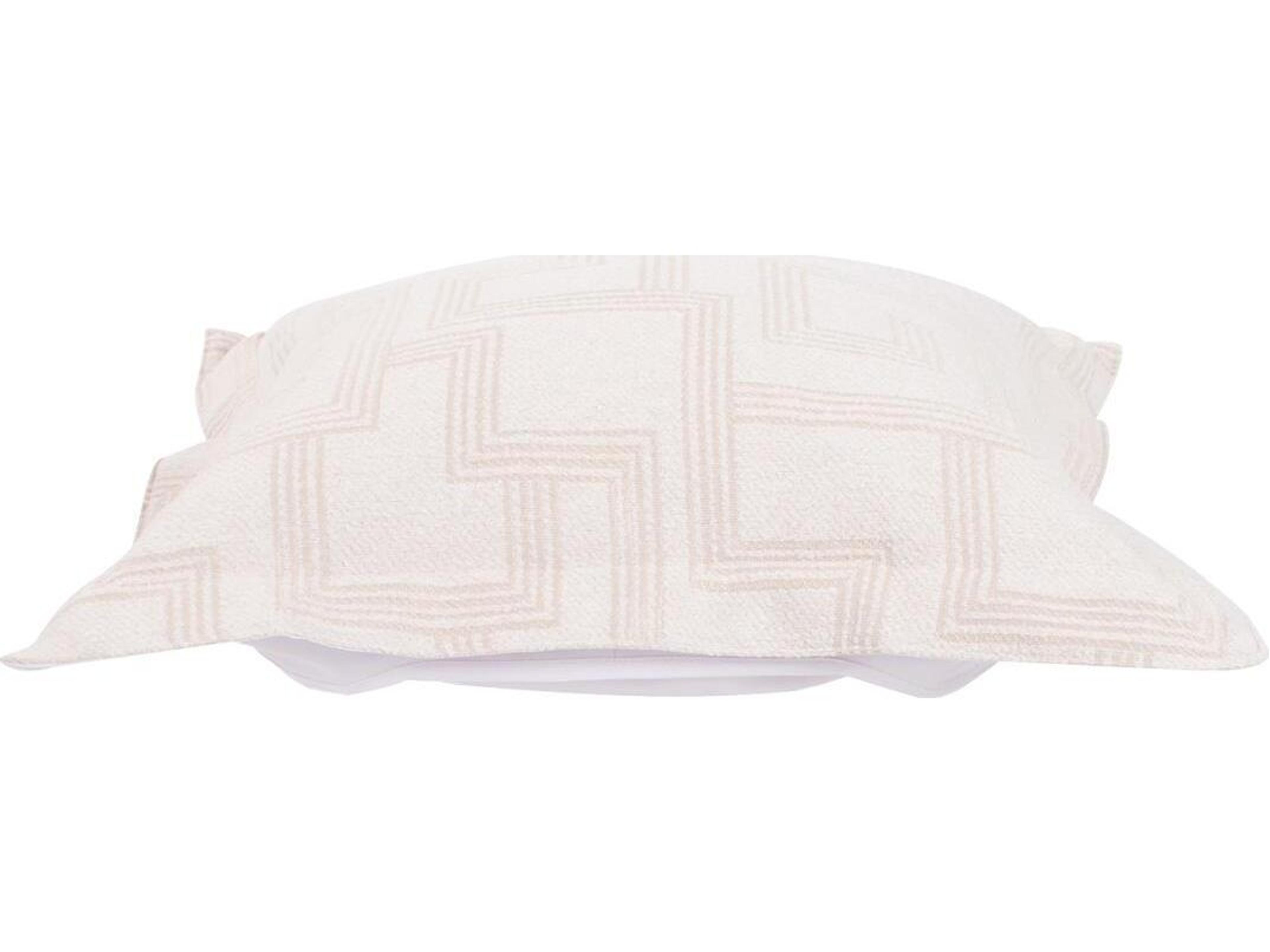 Puff Syros Natural Ottoman Cover and Cushion