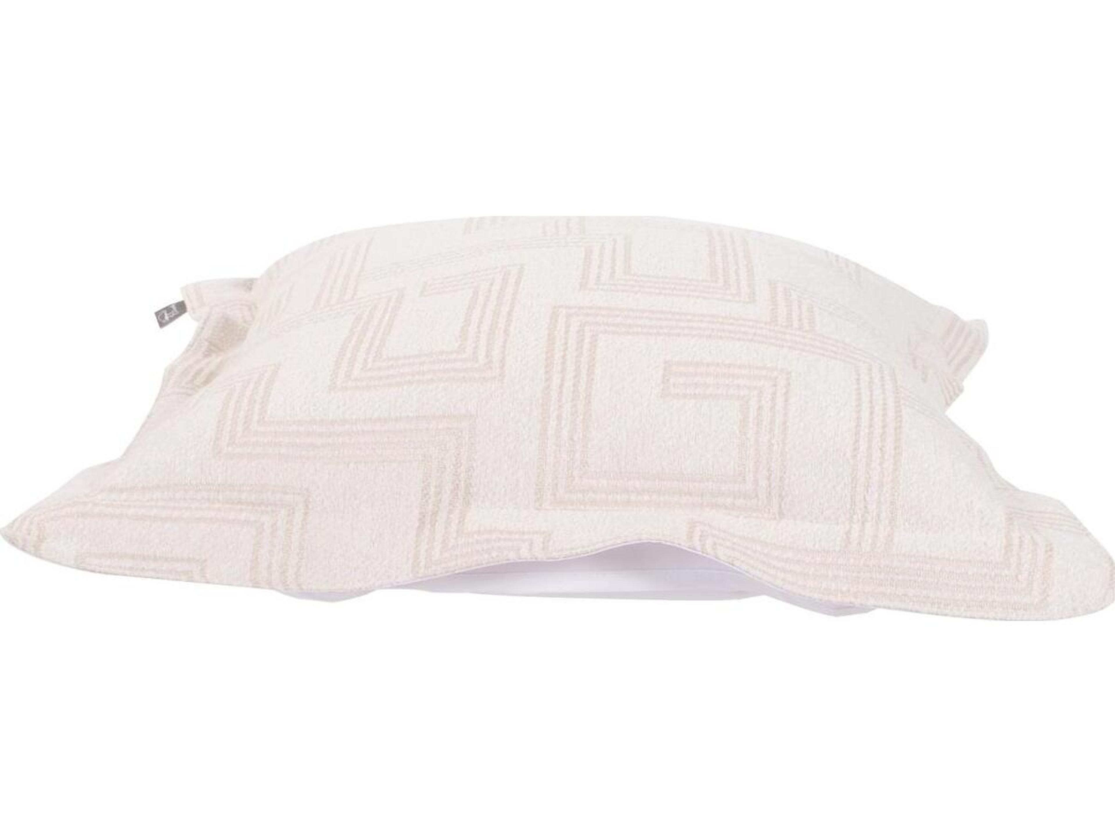 Howard Elliott Outdoor Puff Syros Natural Ottoman Cover and Cushion