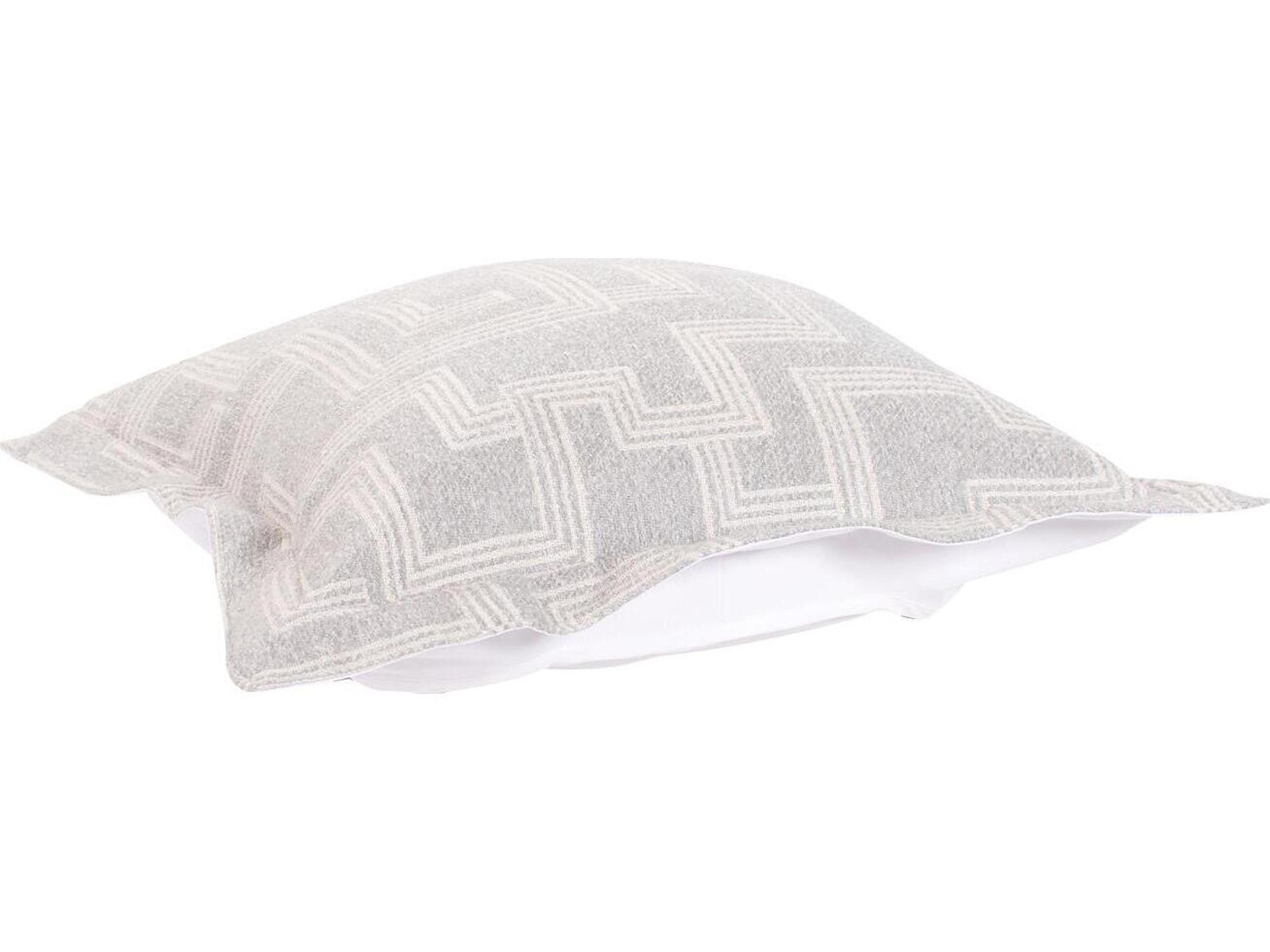 Howard Elliott Outdoor Puff Syros Fog Ottoman Cover and Cushion