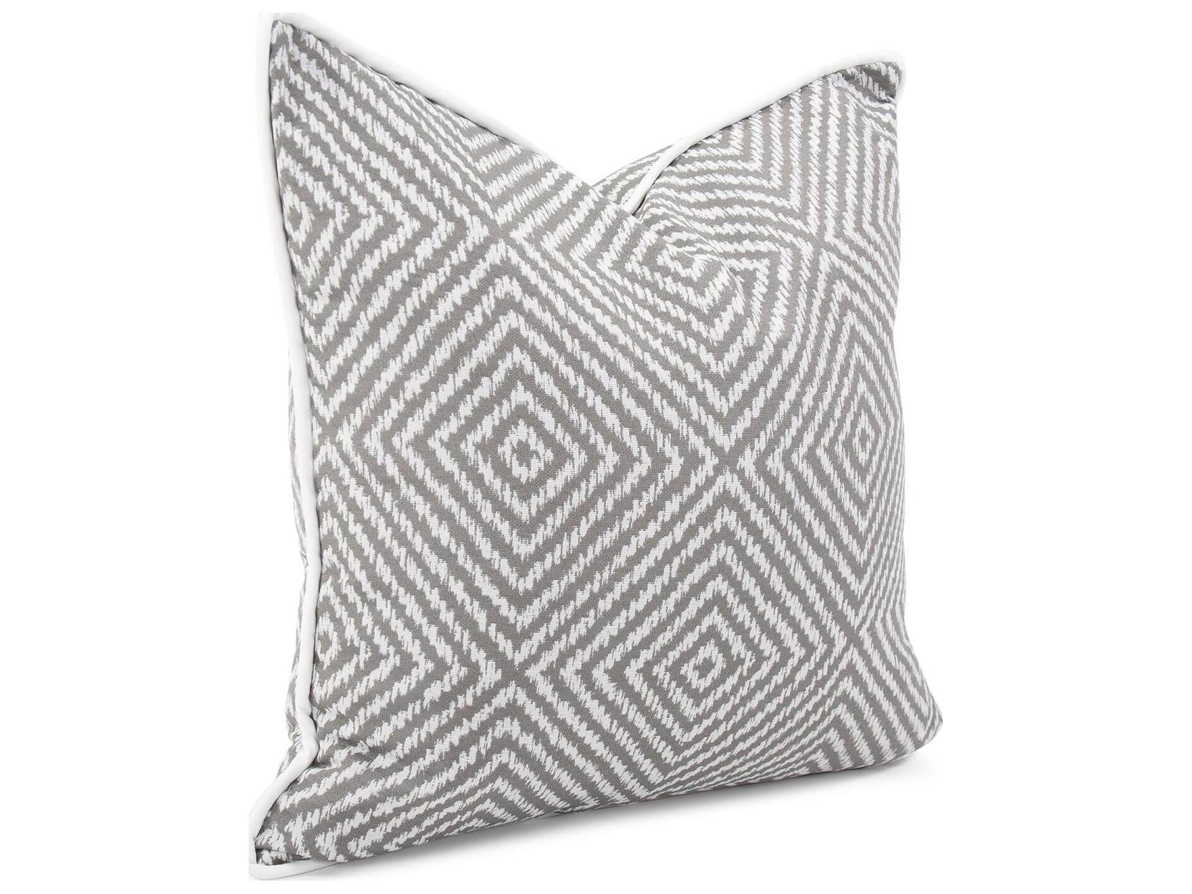 Howard Elliott Outdoor Helm Pewter Pillow