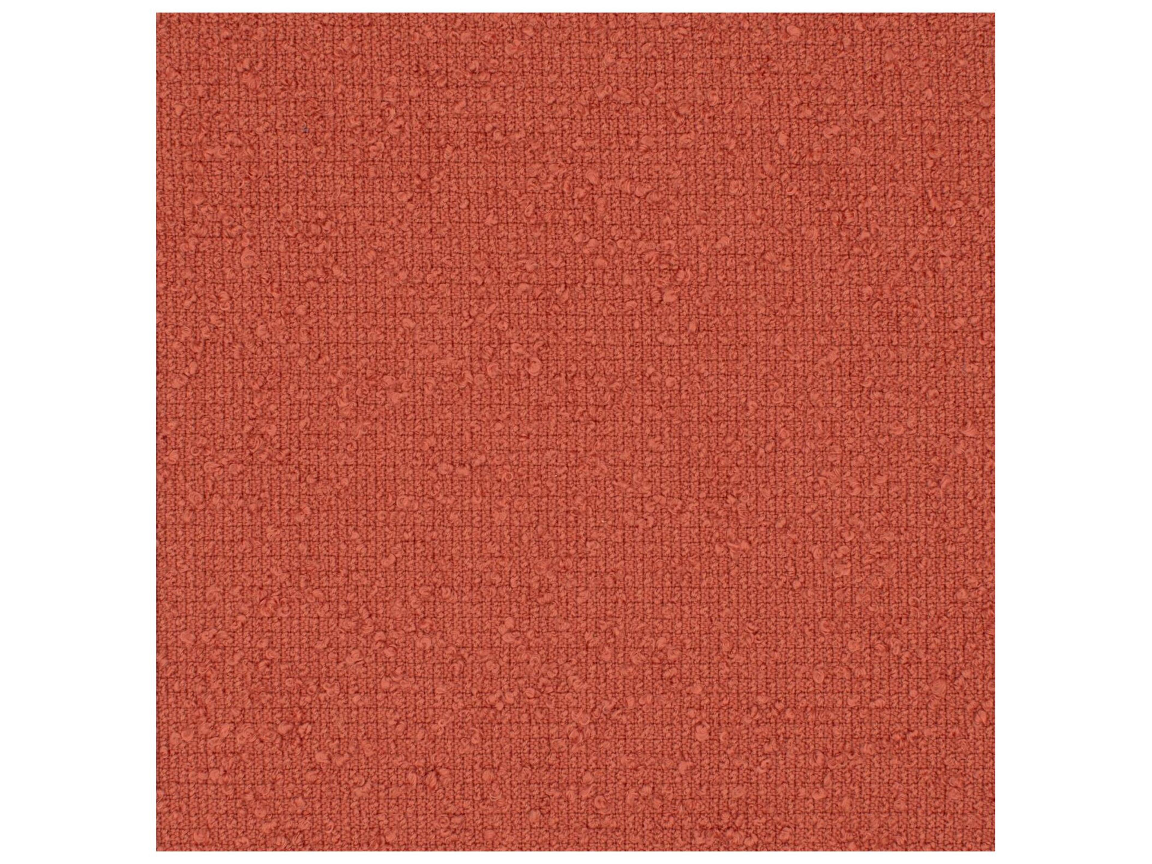 Howard Elliott Outdoor Puff Scroll Alicante Coral Fabric Cushion Ottoman