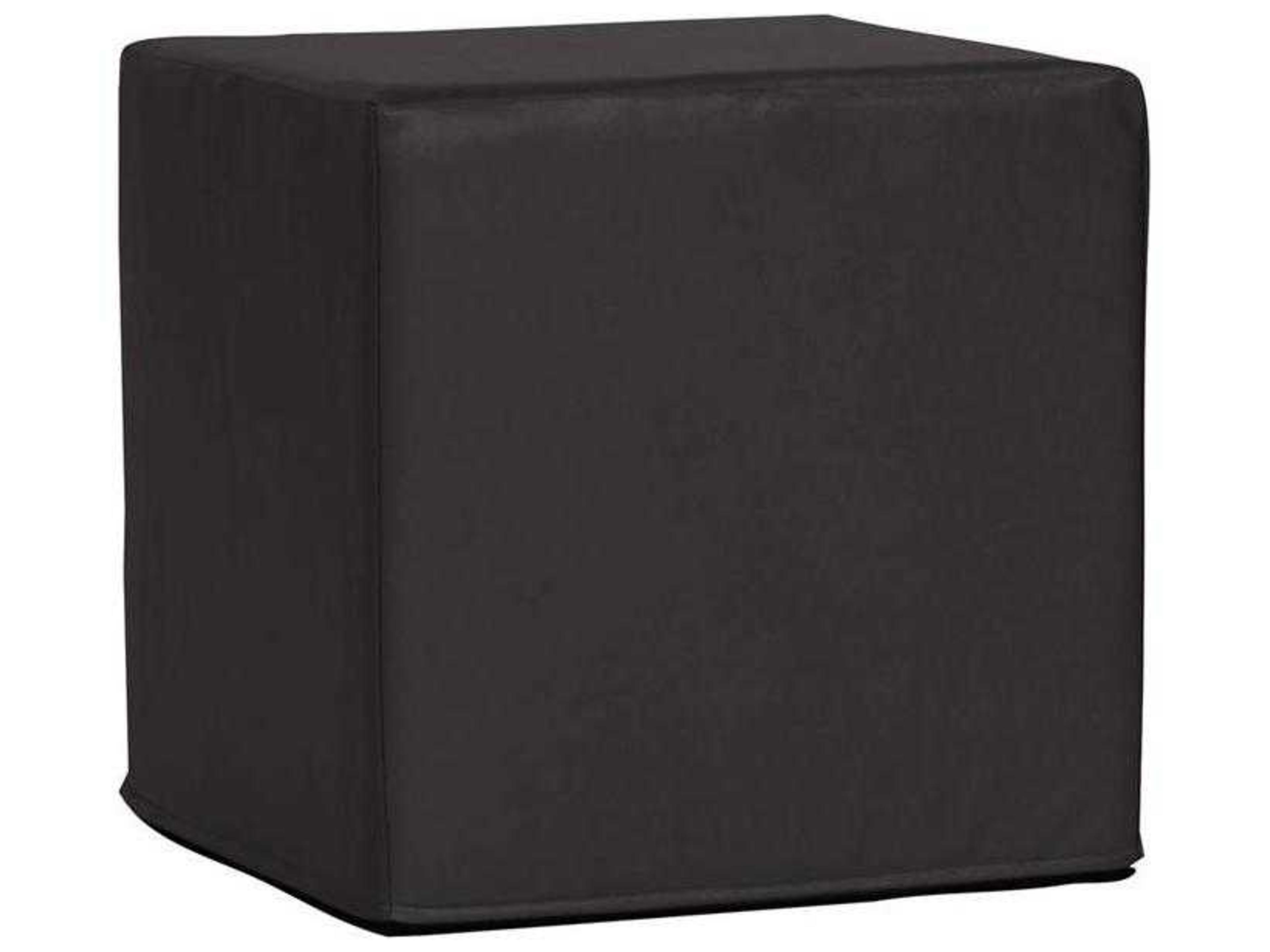 Patio Titanium Recycled Plastic Cushion Ottoman