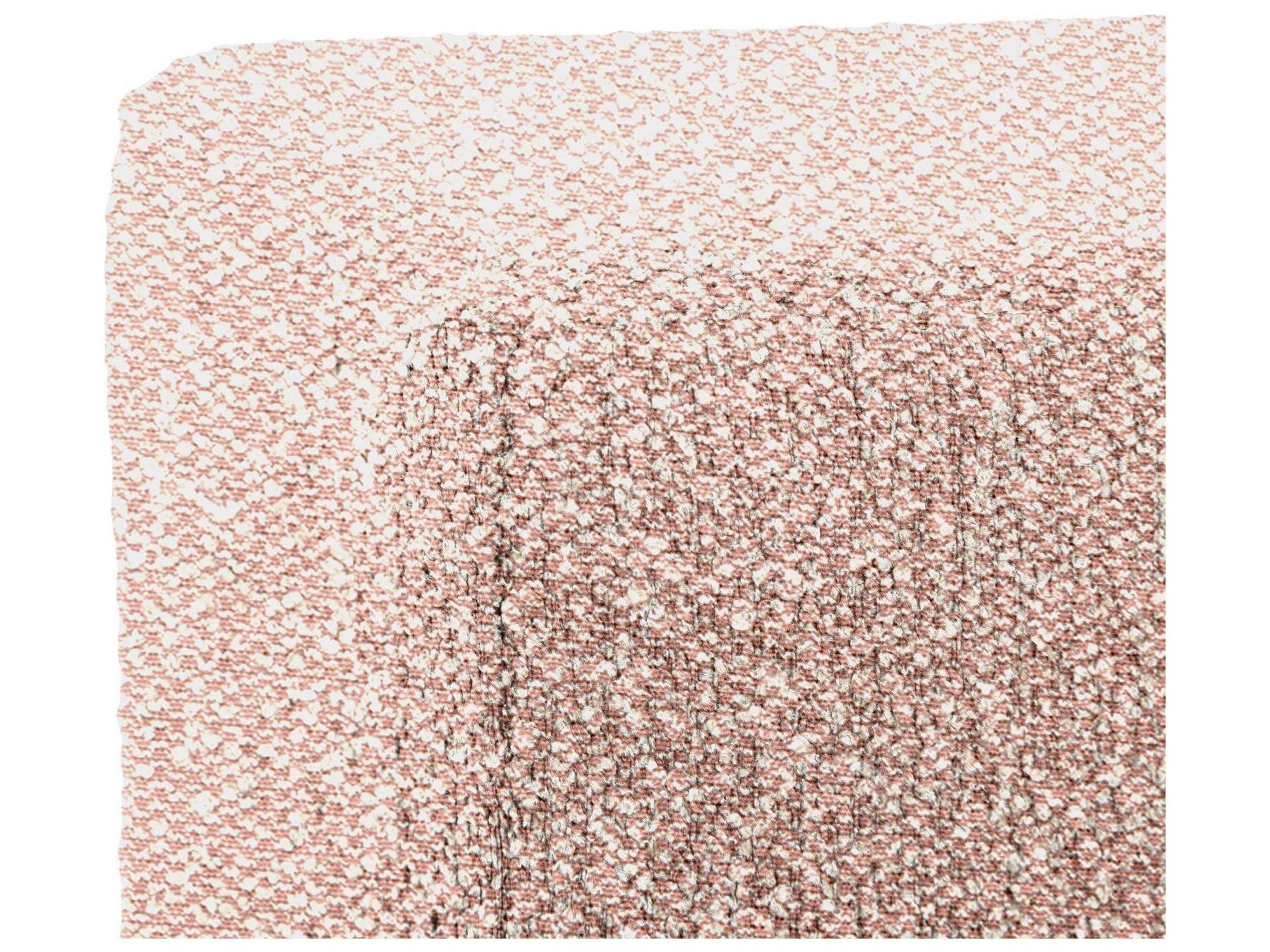 Howard Elliott Outdoor No Tip Alicante Blush Fabric Cushion Ottoman